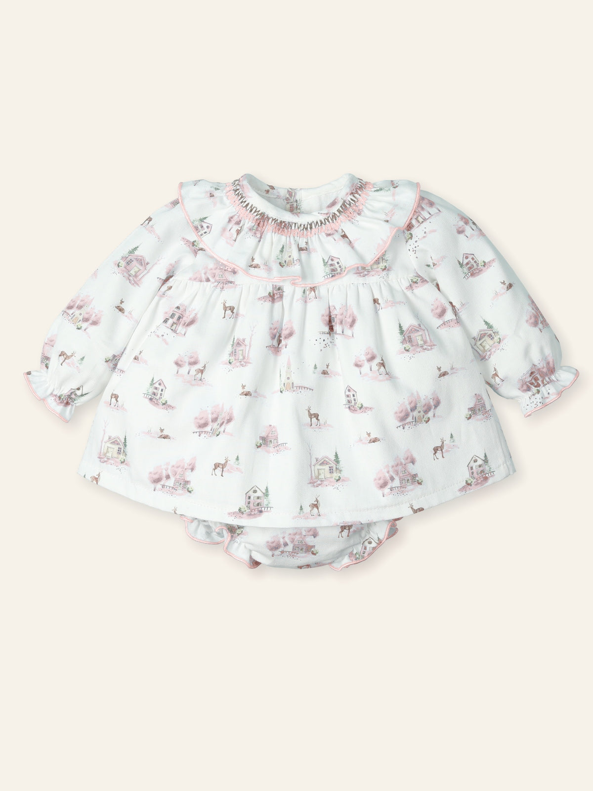 Floral print dress on a white background