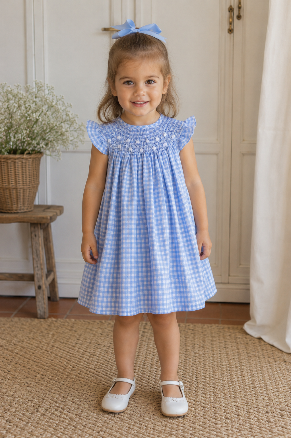 Smock Dress 'Cali Blue'