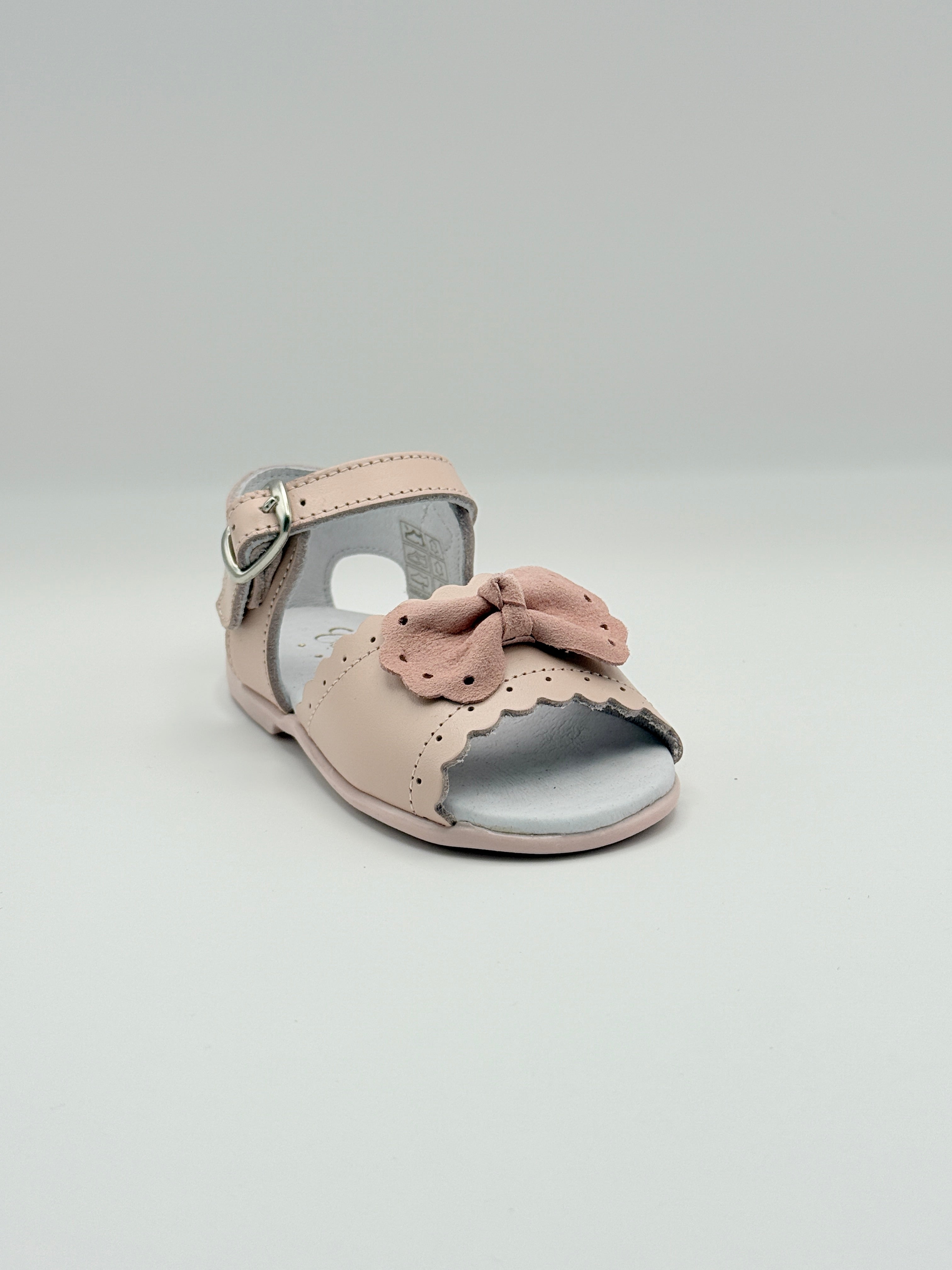 Sandal Scalloped Bow Pink