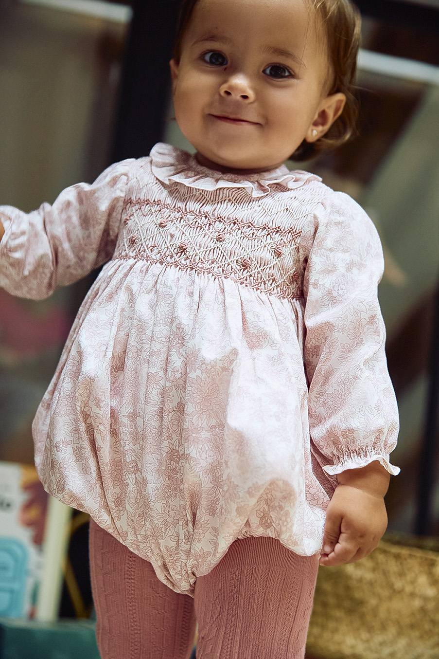 Smocked Romper Celia