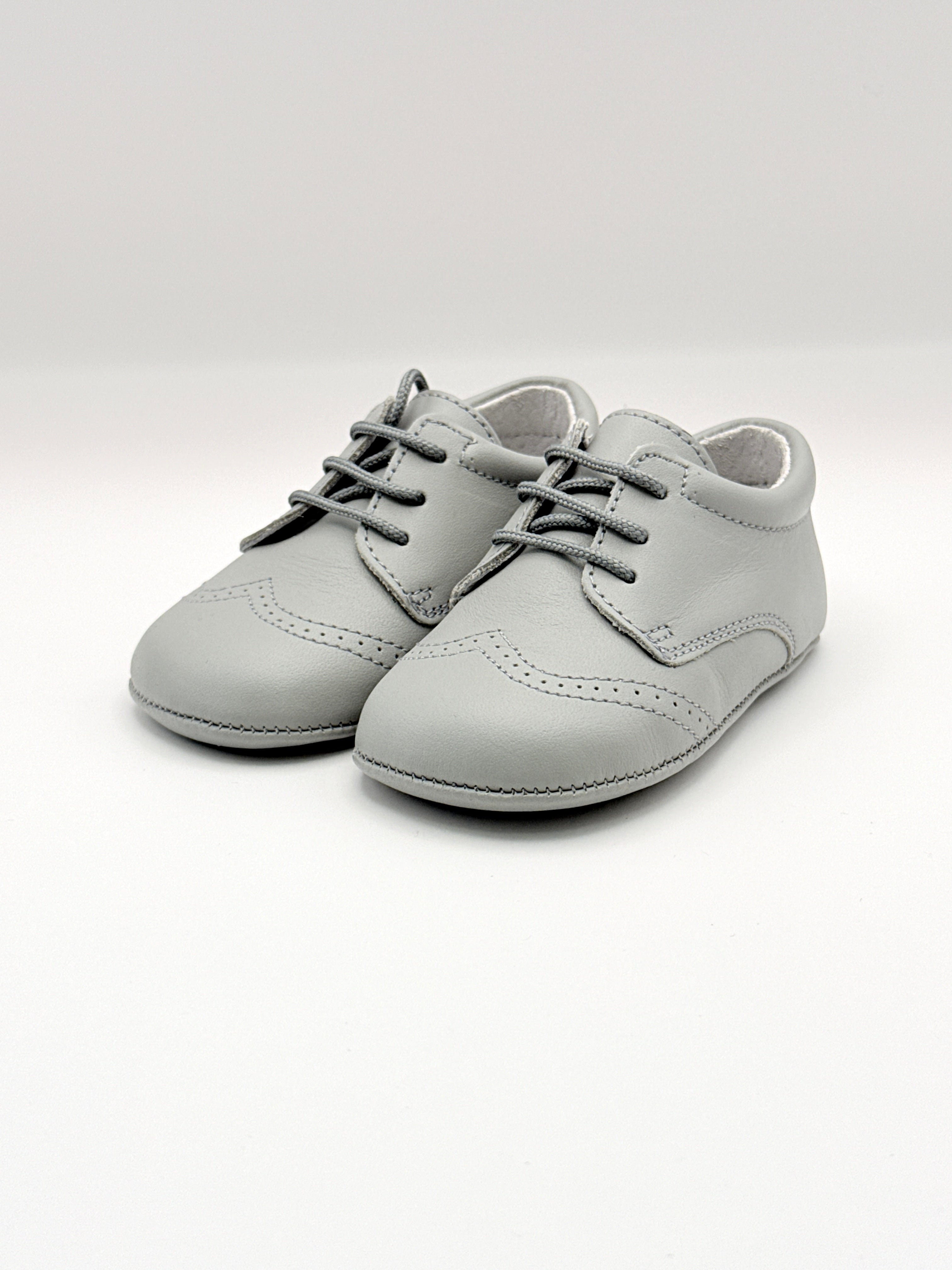 Crib Shoe Blucher Nacar Gray