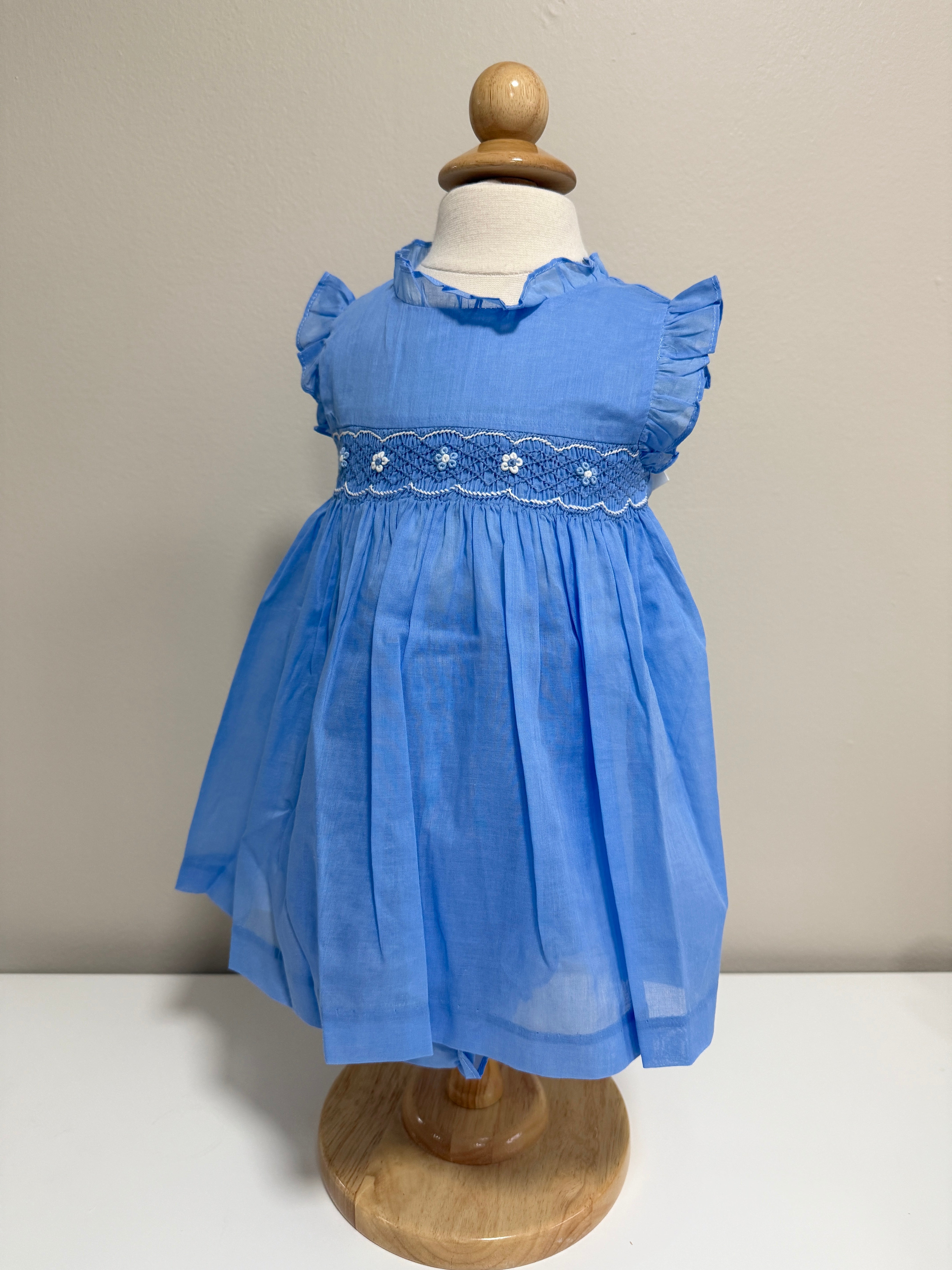 Baby Smock Set Celeste- 2pc