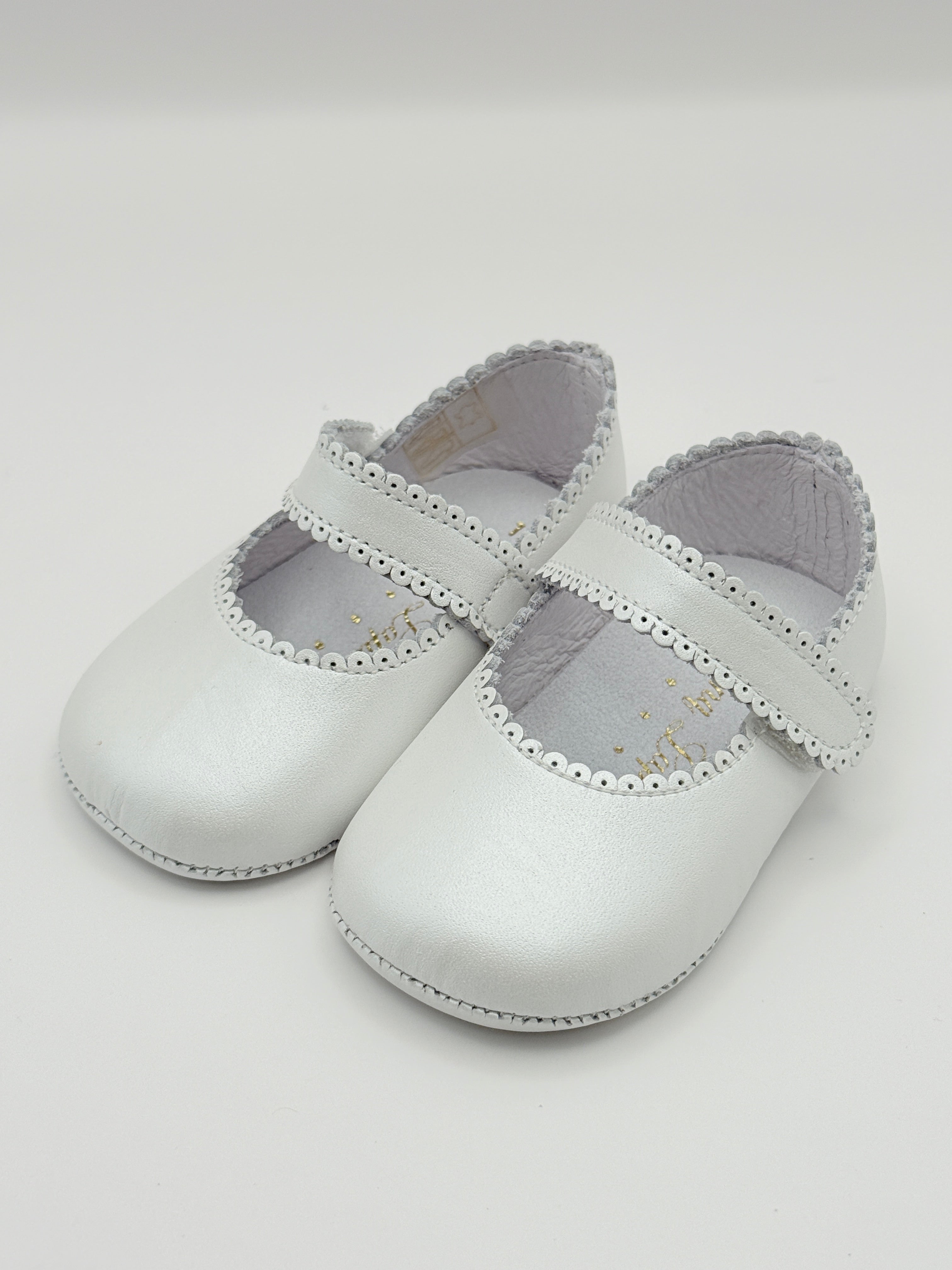 Crib Shoe Mary Jane Nacar White