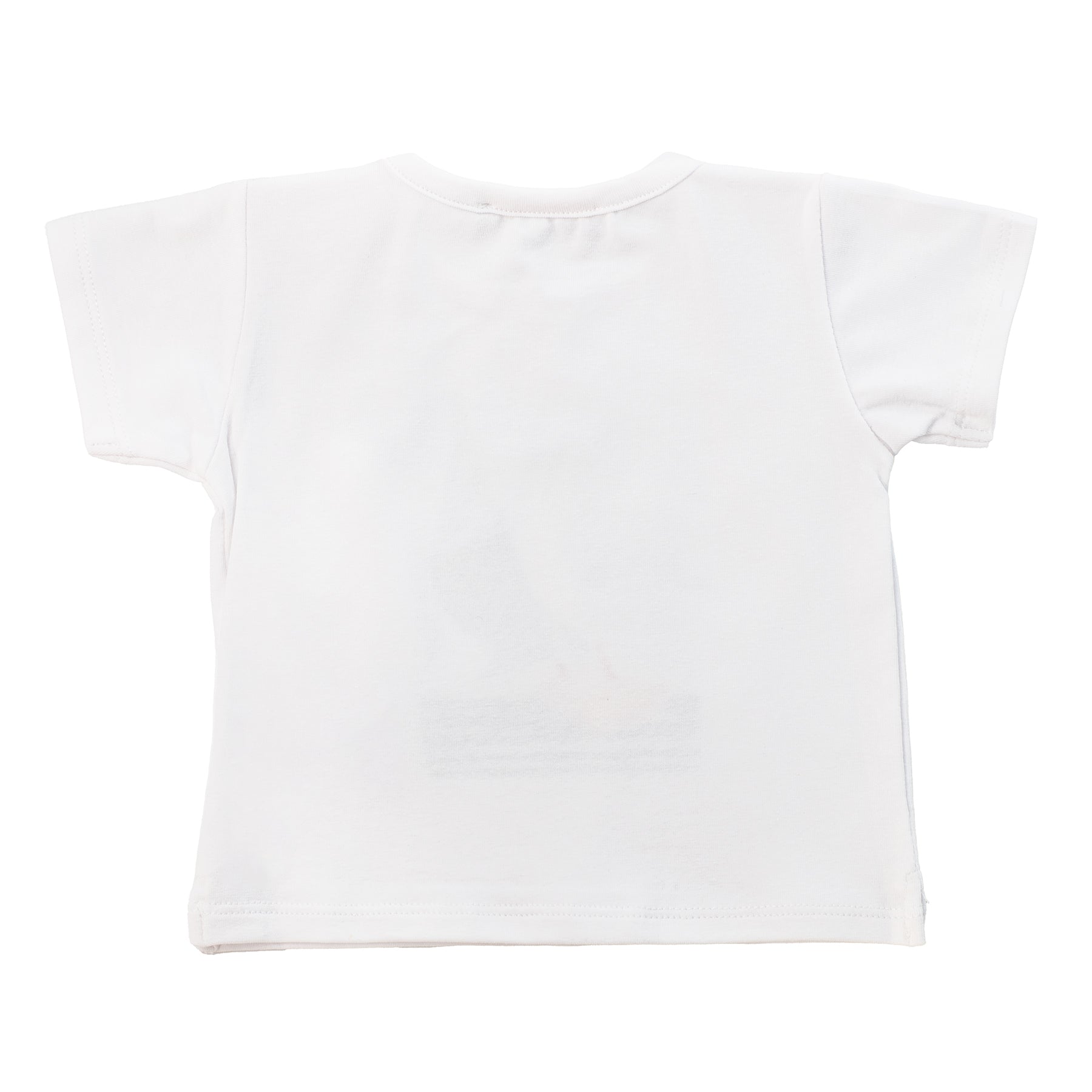 White t-shirt on a white background