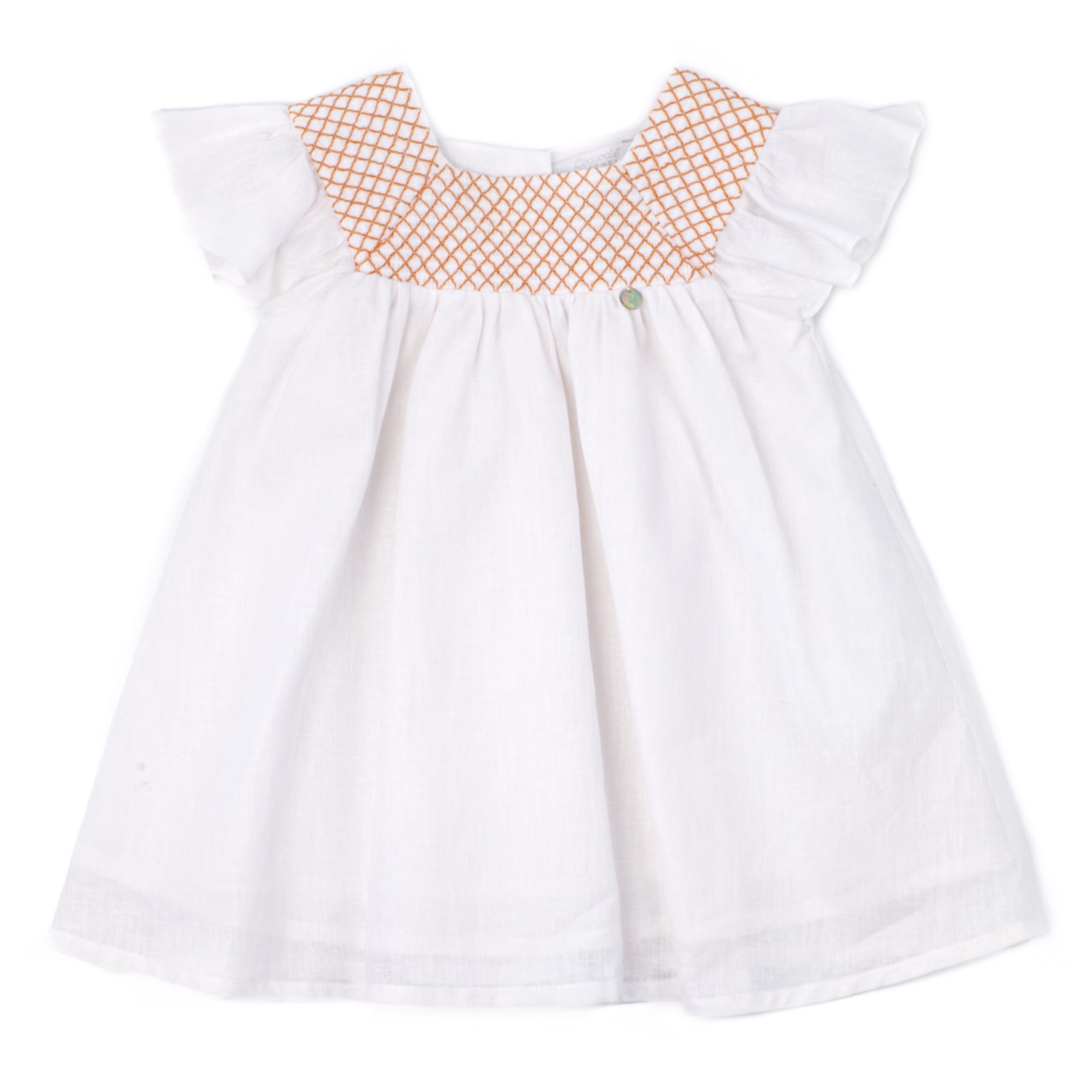 Smocked Dress Orange
