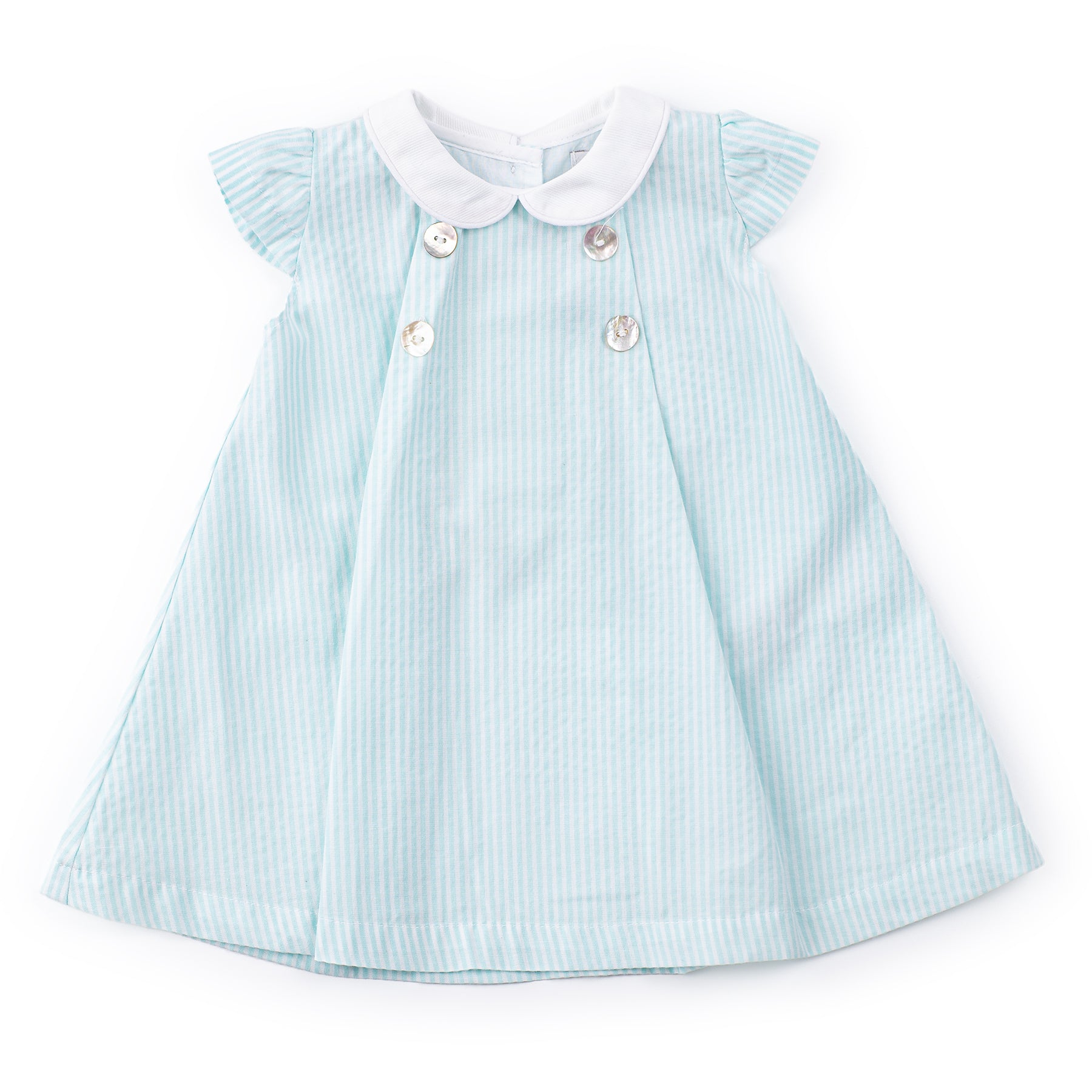 Acqua Green Linen Dress