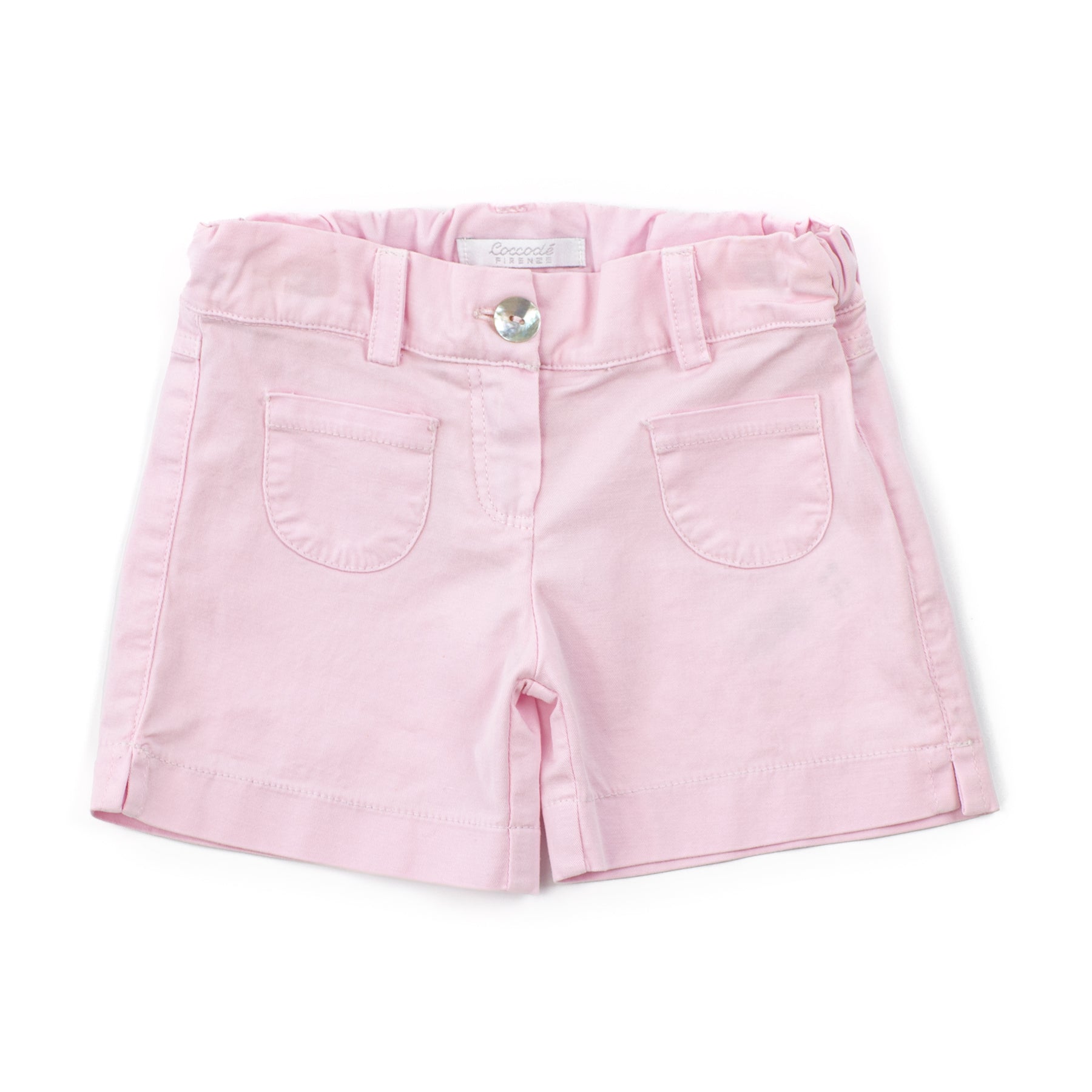 Pink shorts on a white background