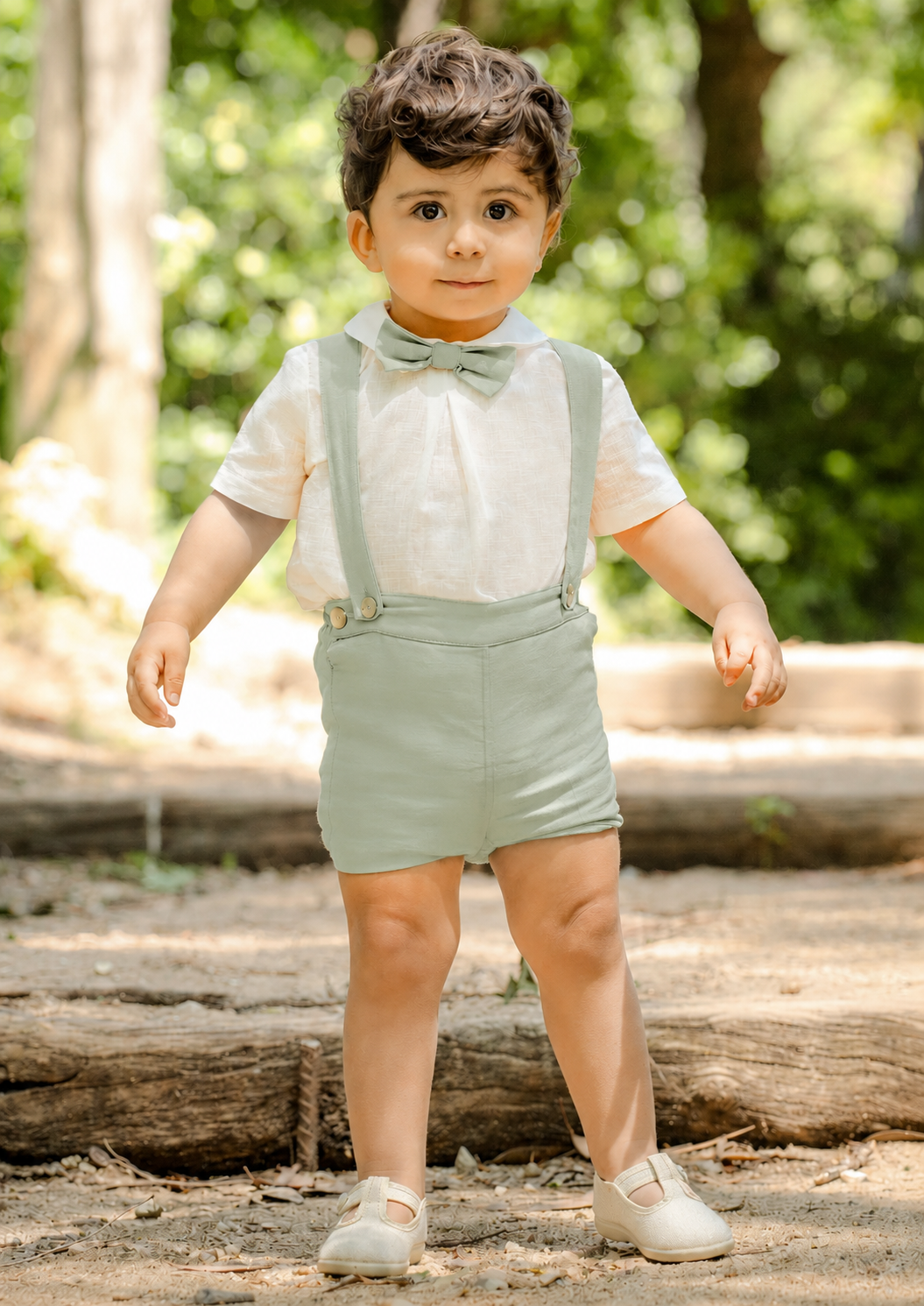 Boy Set 'Cruzado Lino' Bow Tie