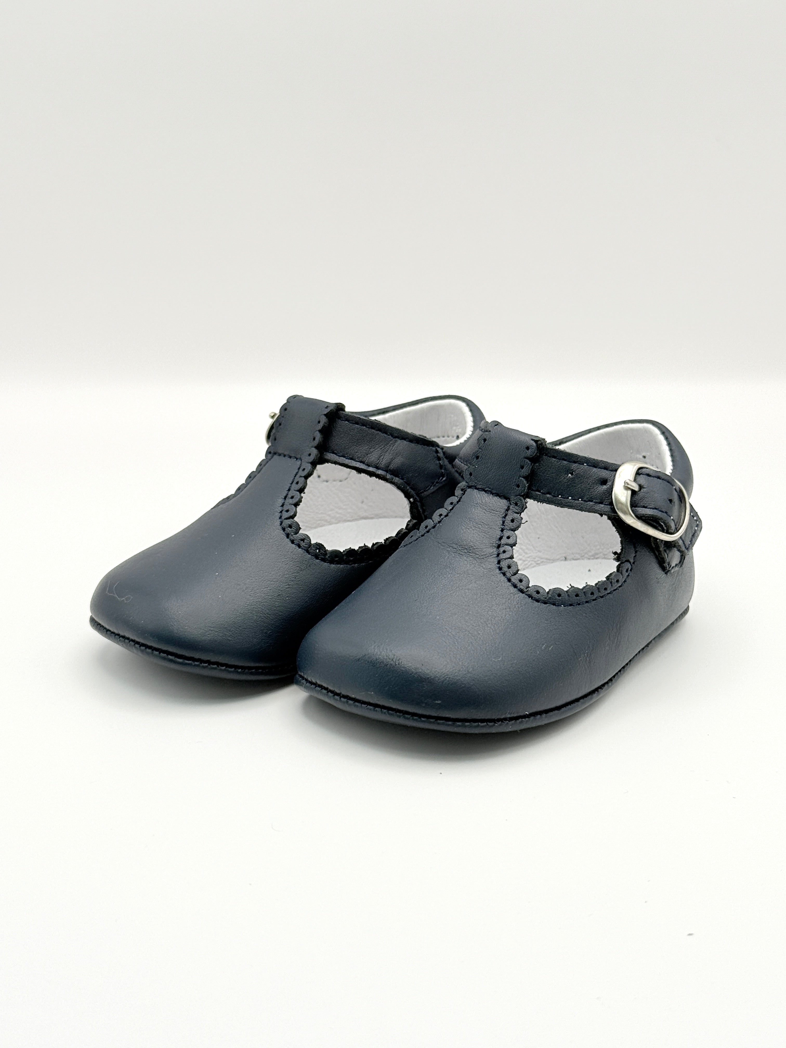 Crib Shoe T-Strap Napa Navy