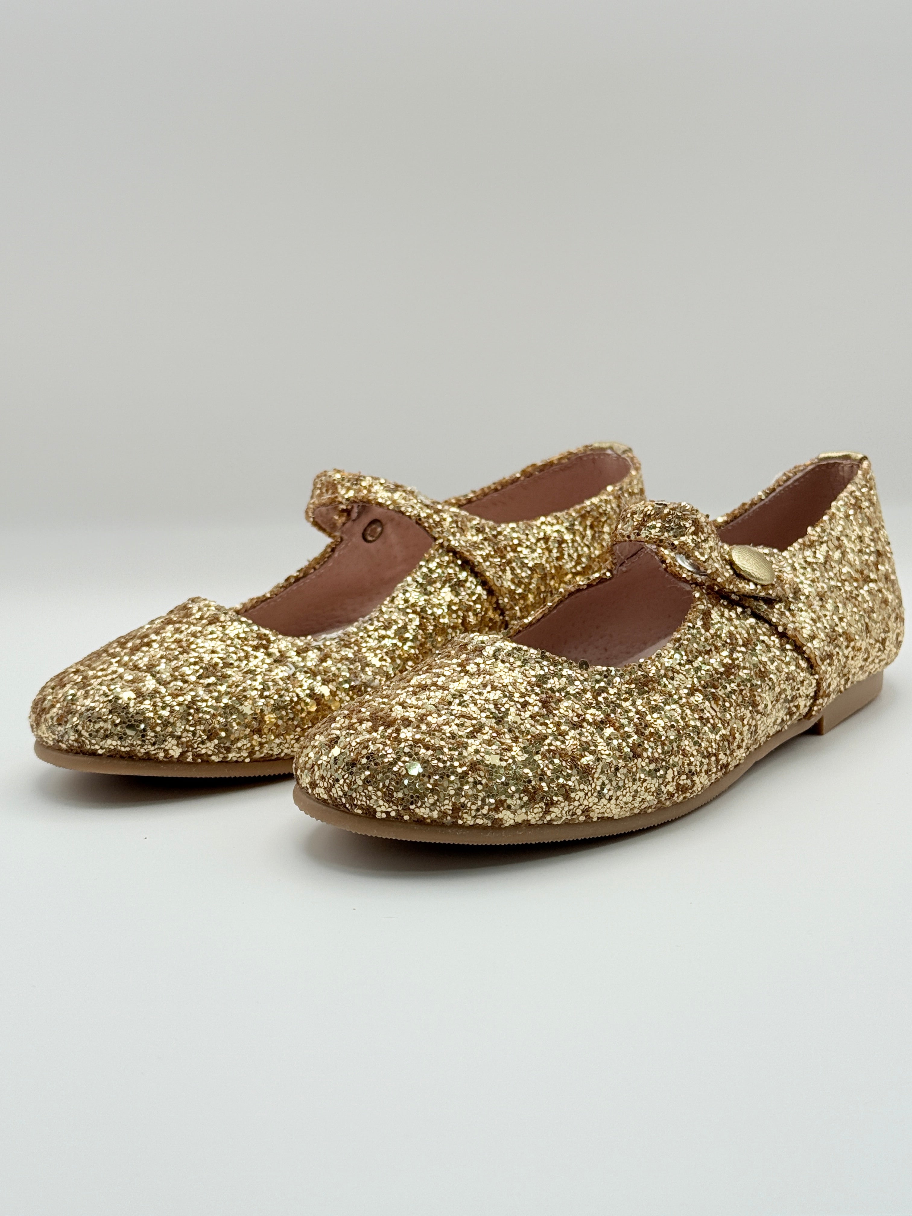 Mary Jane Glitter Oro