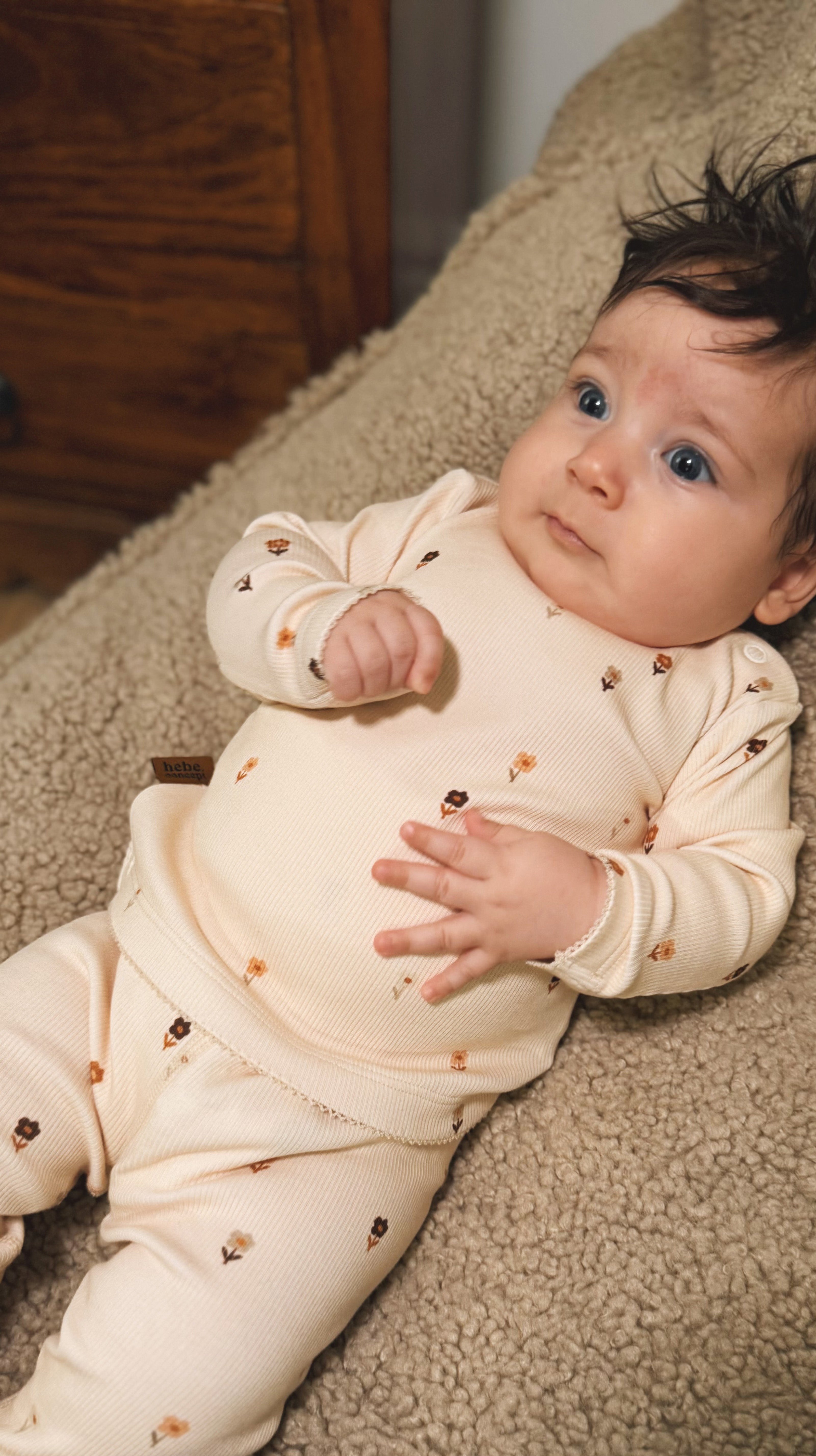 Flower Ribbed Cotton Set
