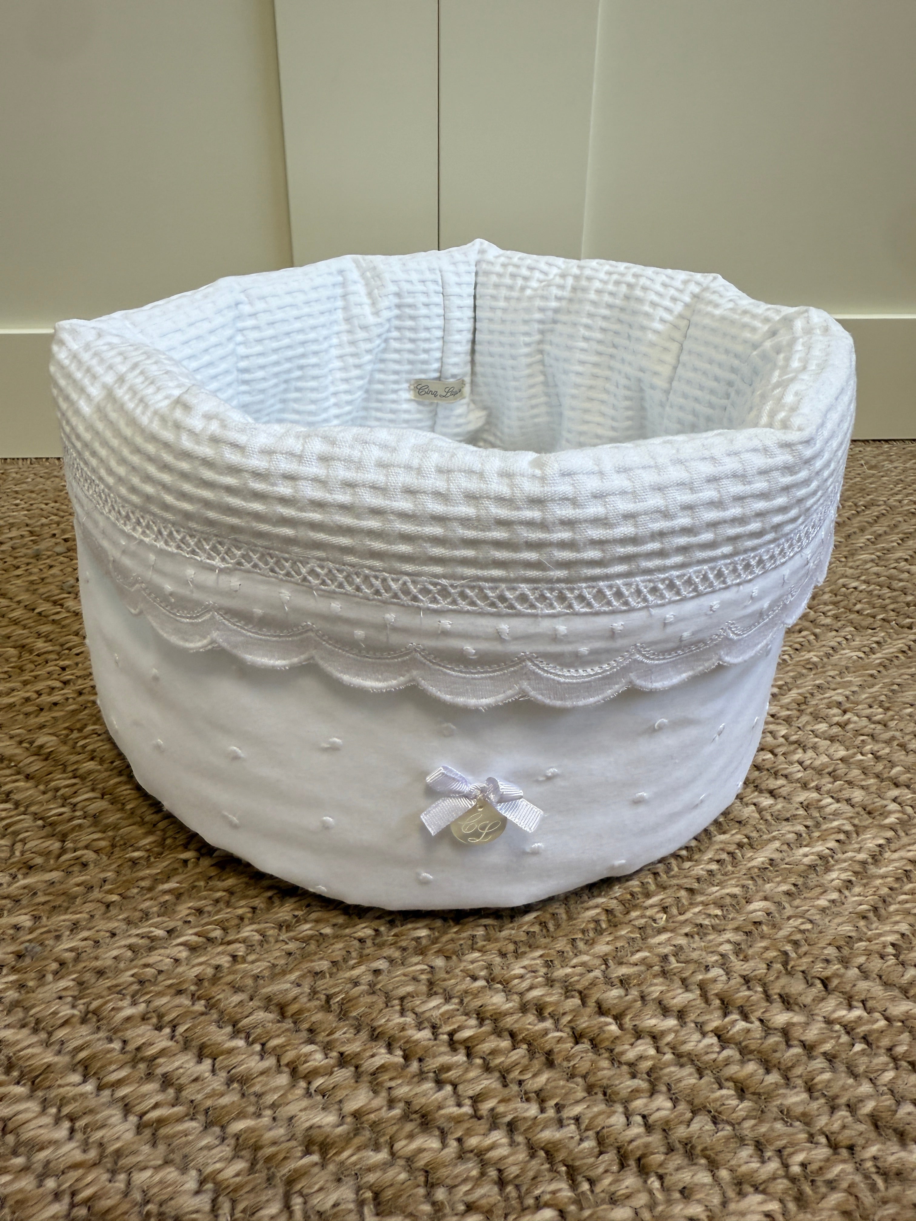 Toiletry Basket Lucia White