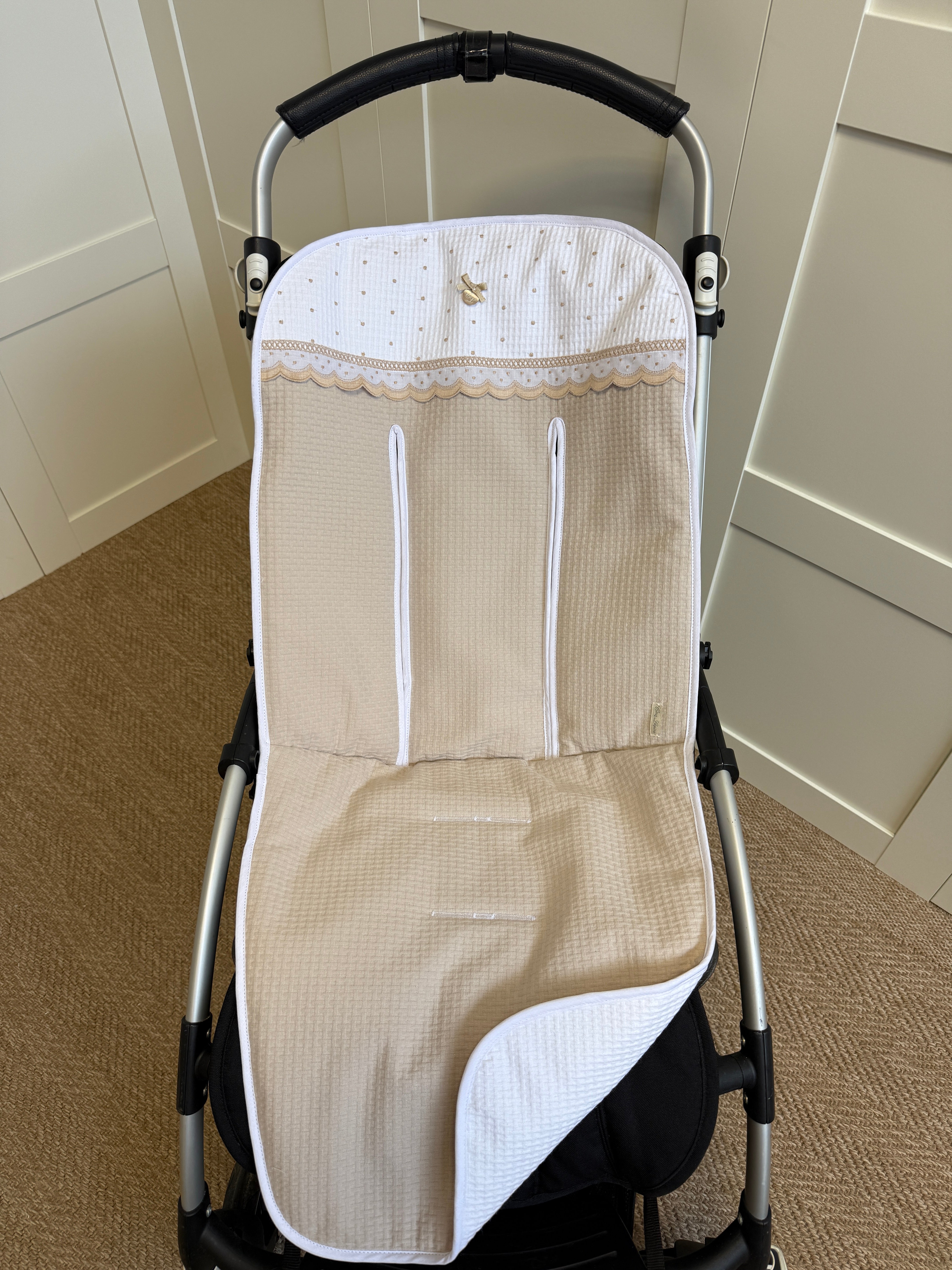 Universal Stroller Liner Dots Beige