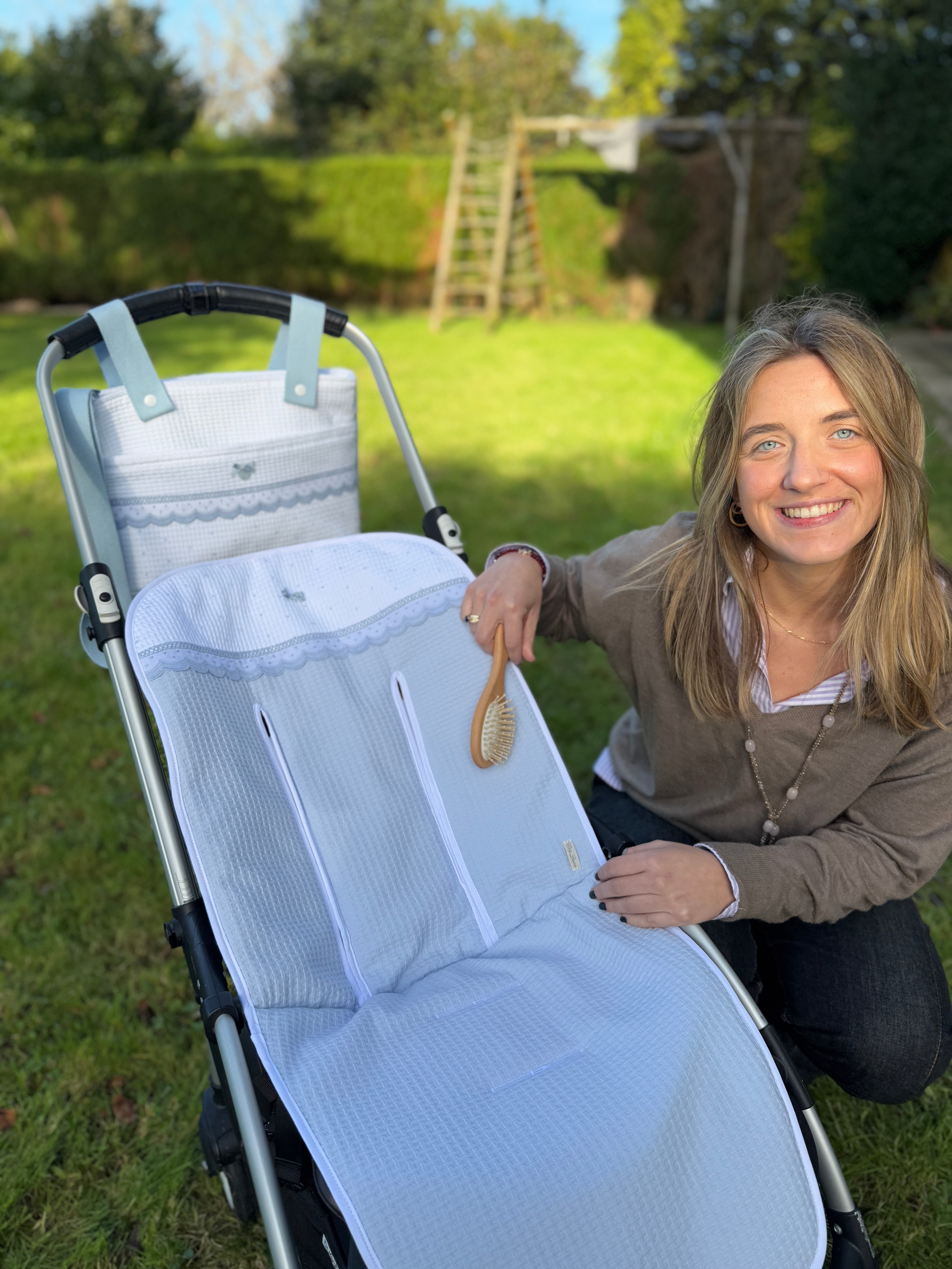 Universal Stroller Liner Dots Blue