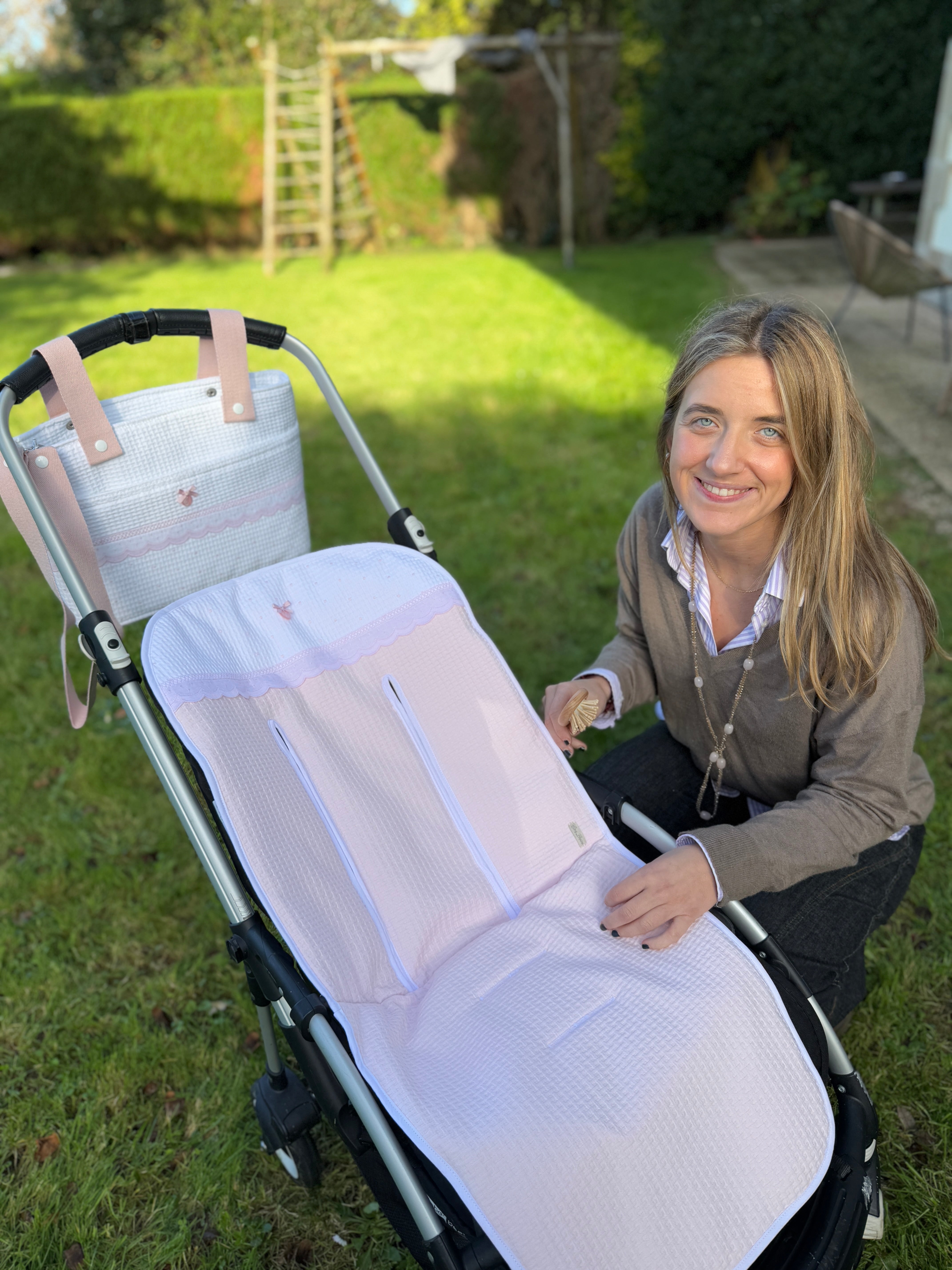Universal Stroller Liner Dots Pink