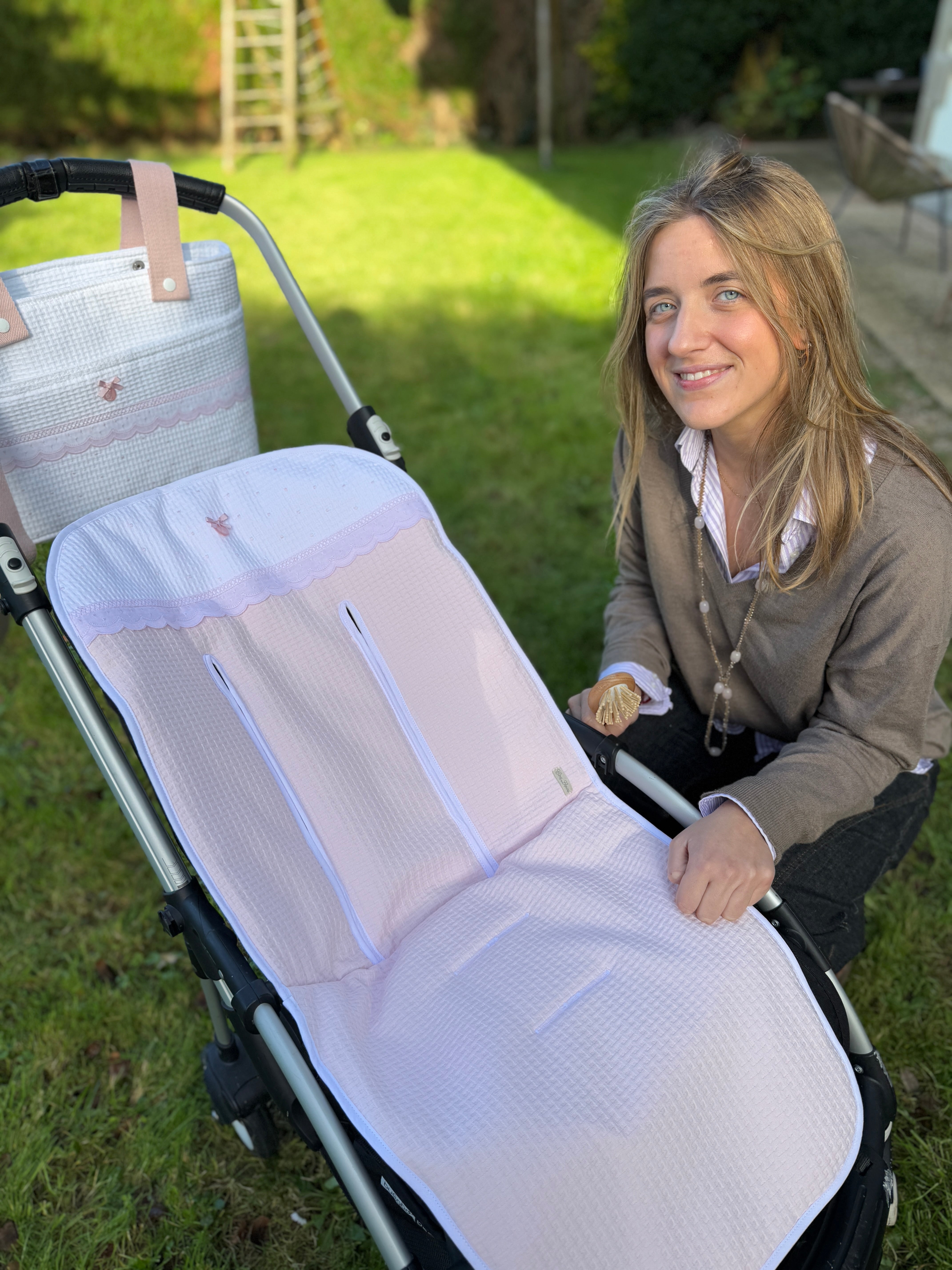 Universal Stroller Liner Dots Pink