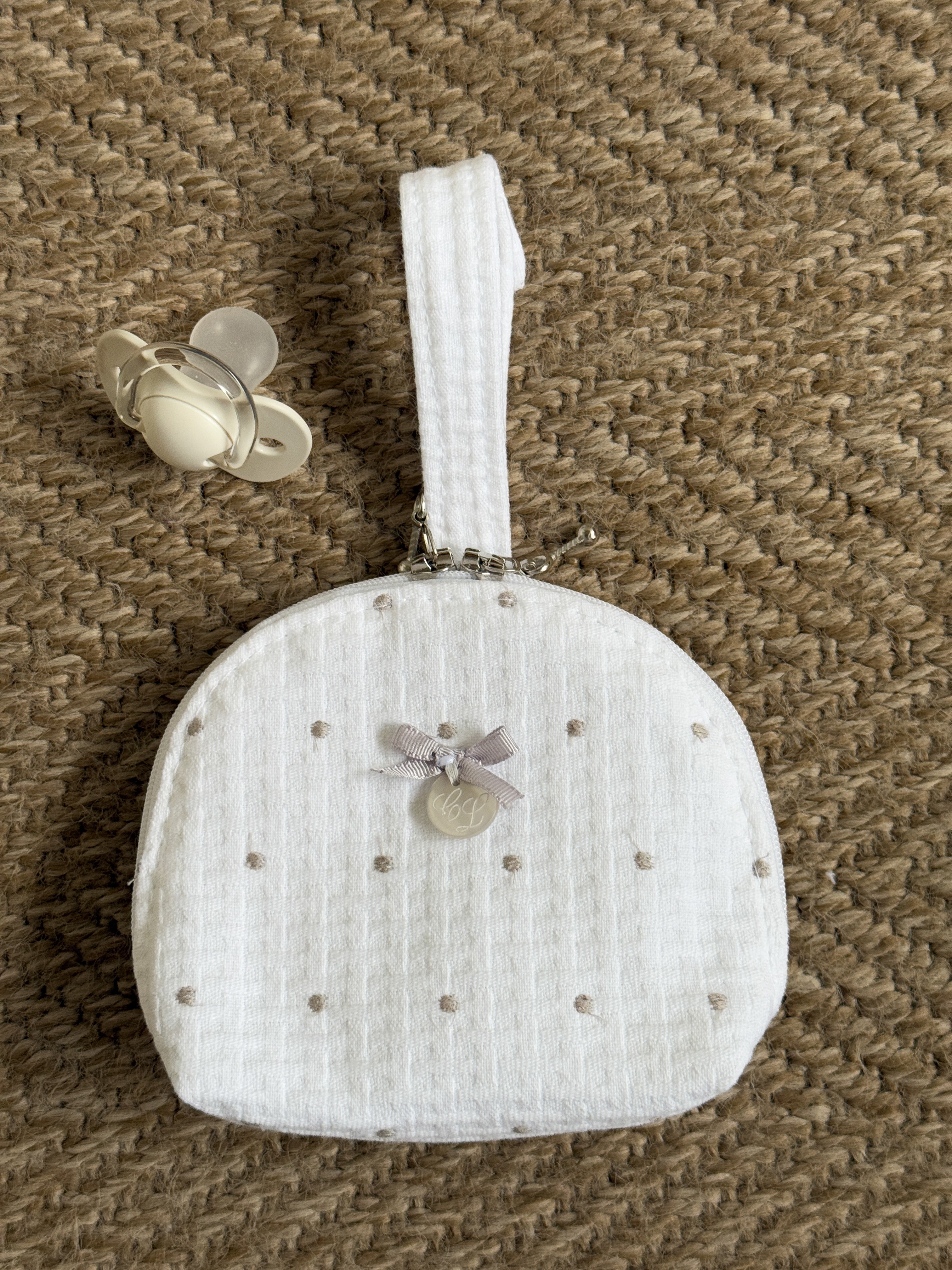 Pacifier Holder Bag Dots