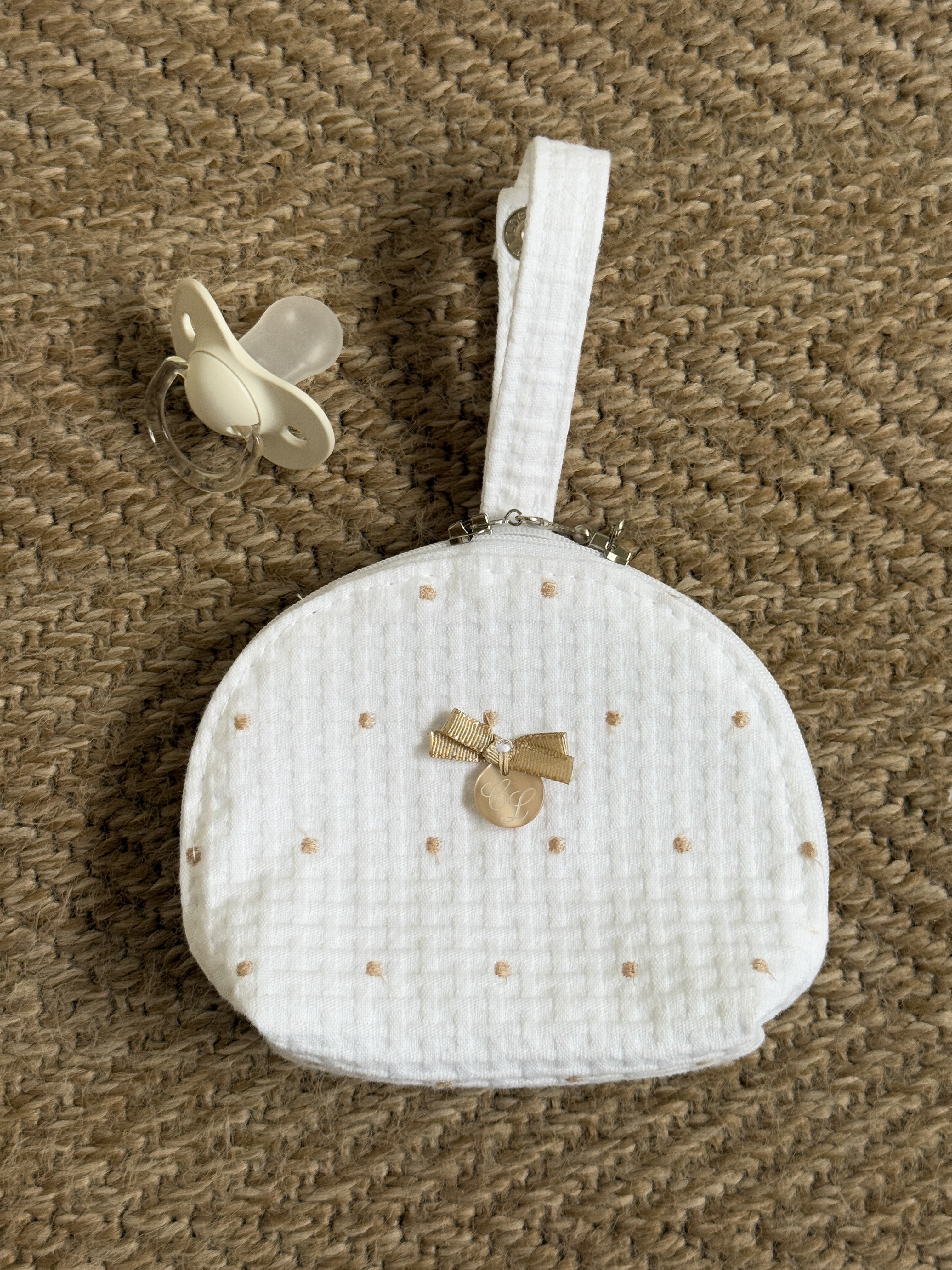 Pacifier Holder Bag Dots