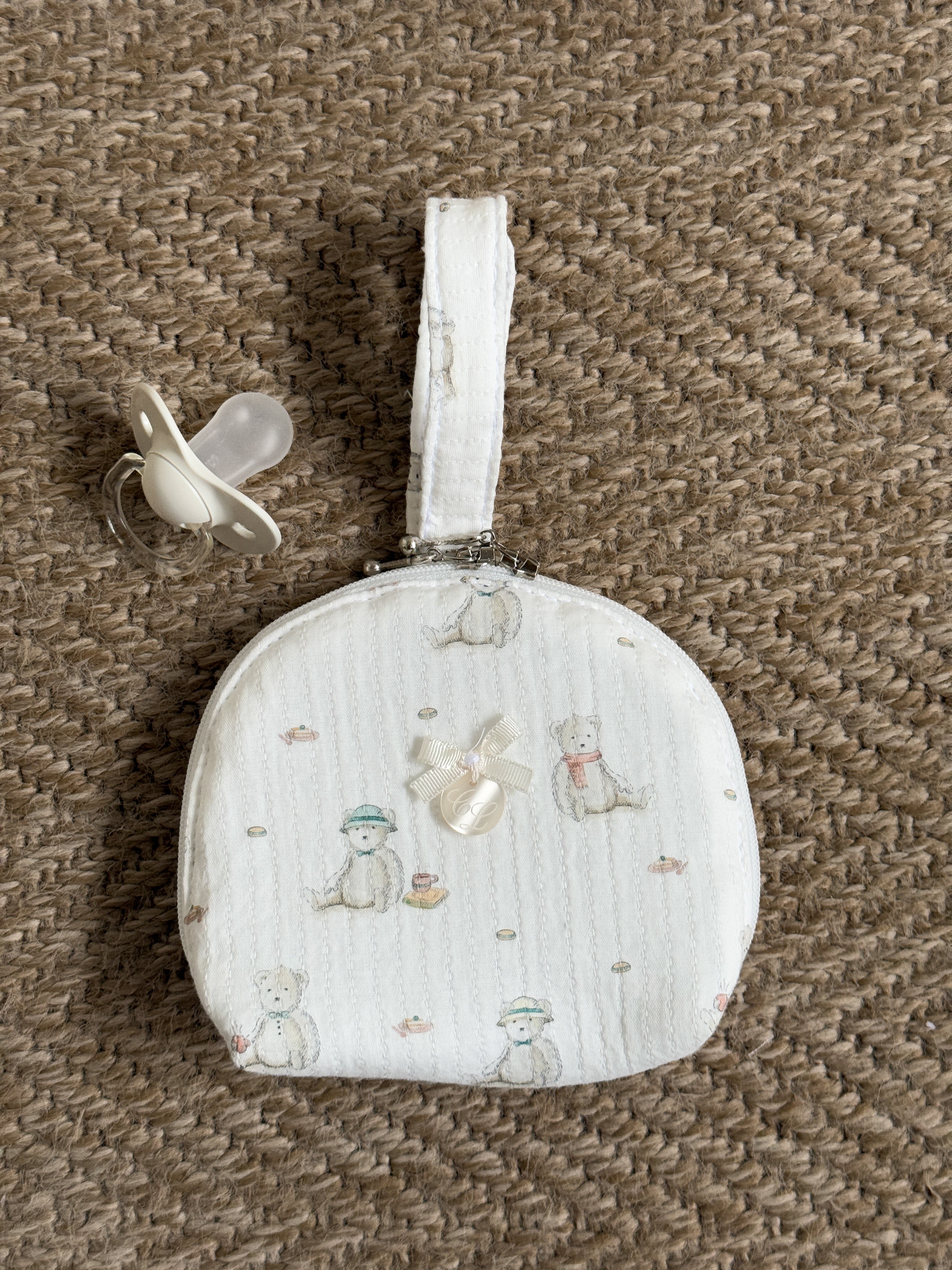 Pacifier Holder Bag Teddy