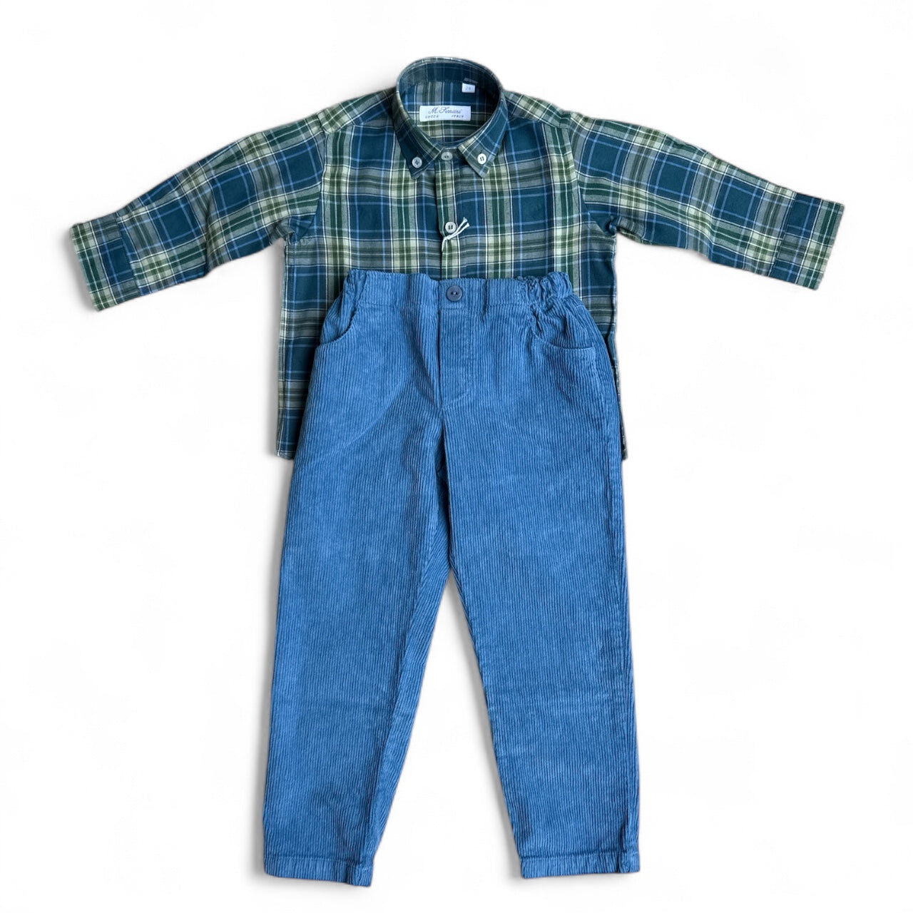 Boy Set Green Tartan