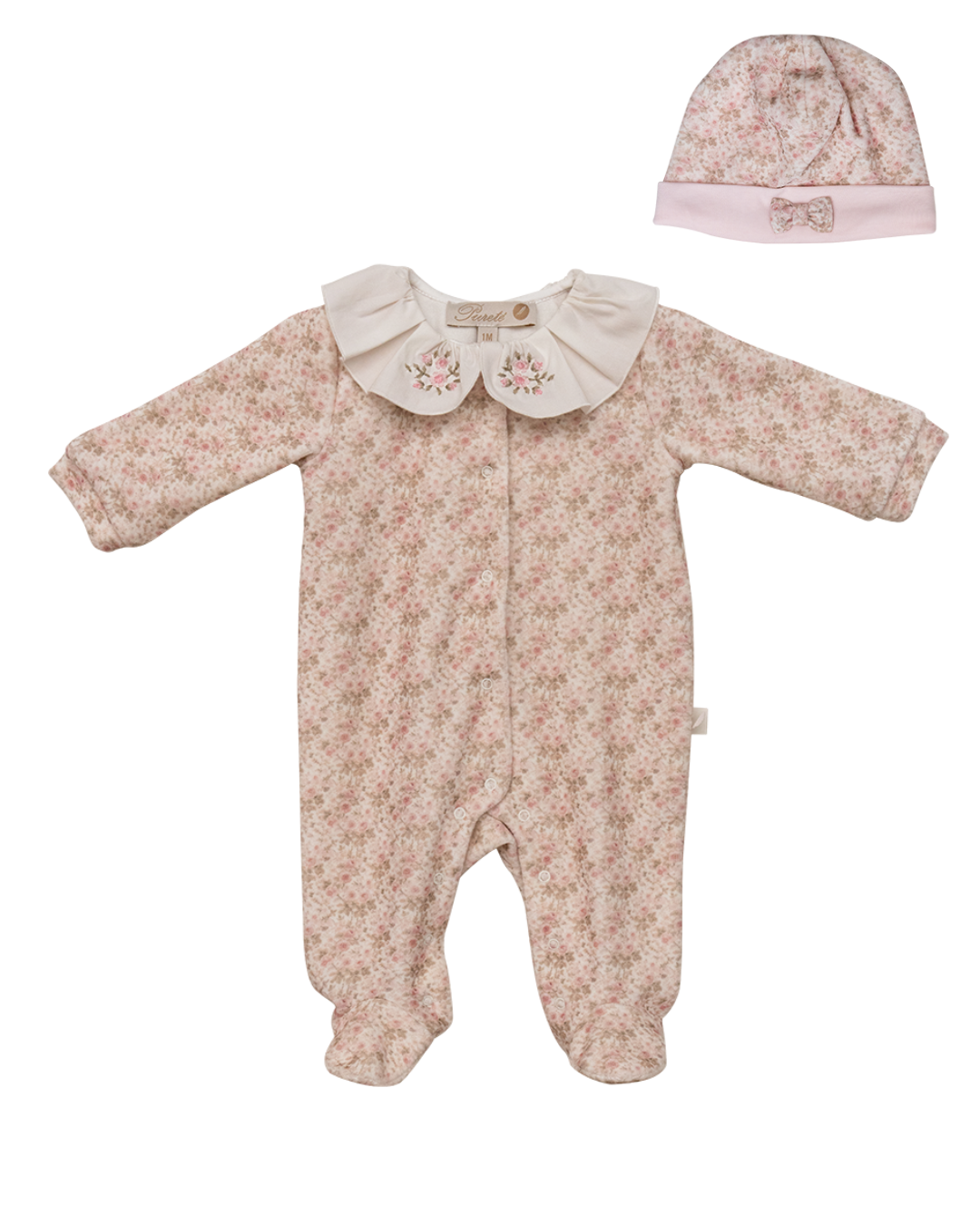Babygrow Set Pink Peony- 2pc