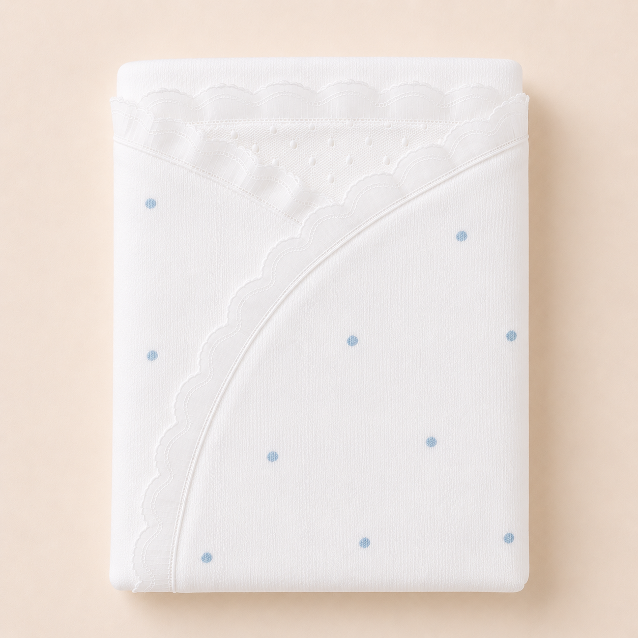 Receiving Blanket 'Blue Dots'