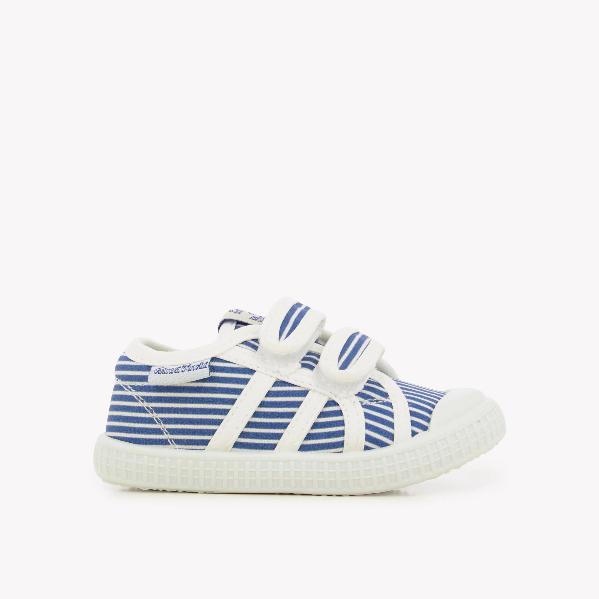 Riptape sneakers with blue and white stripes 