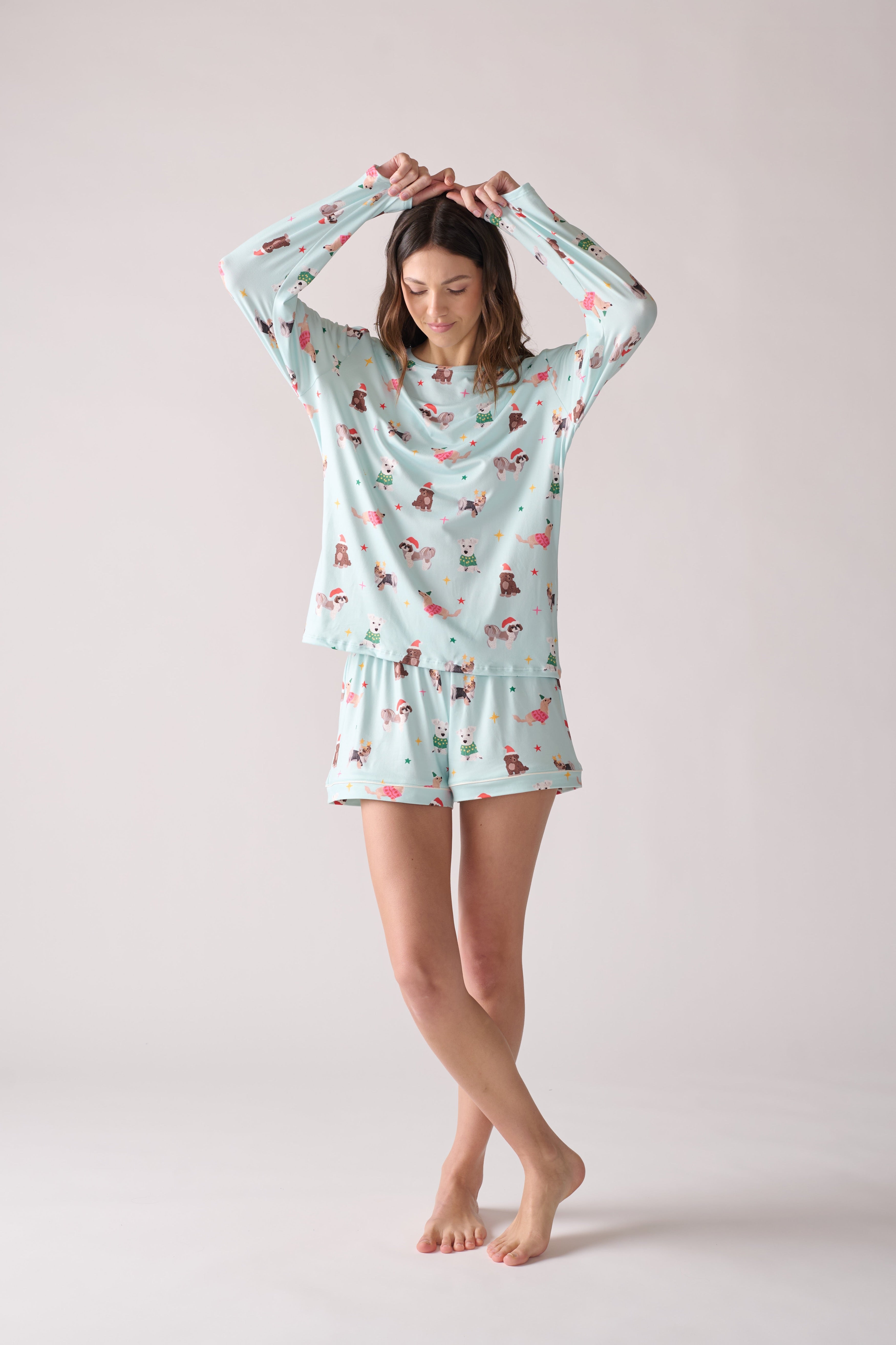 Women’s Woofmas Long Sleeve T-shirt and Short