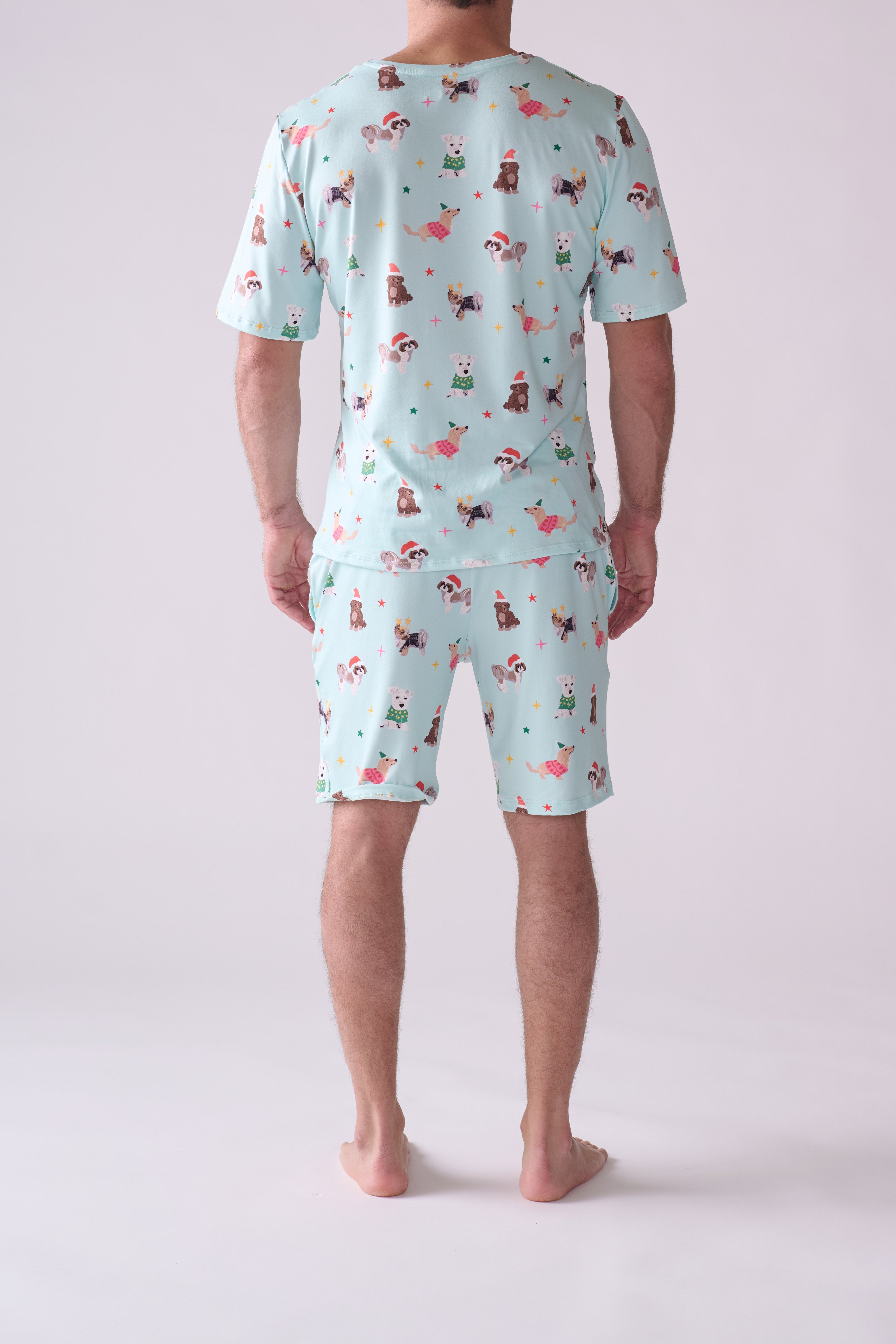 Men’s Woofmas Pajama Set – T-Shirt & Shorts