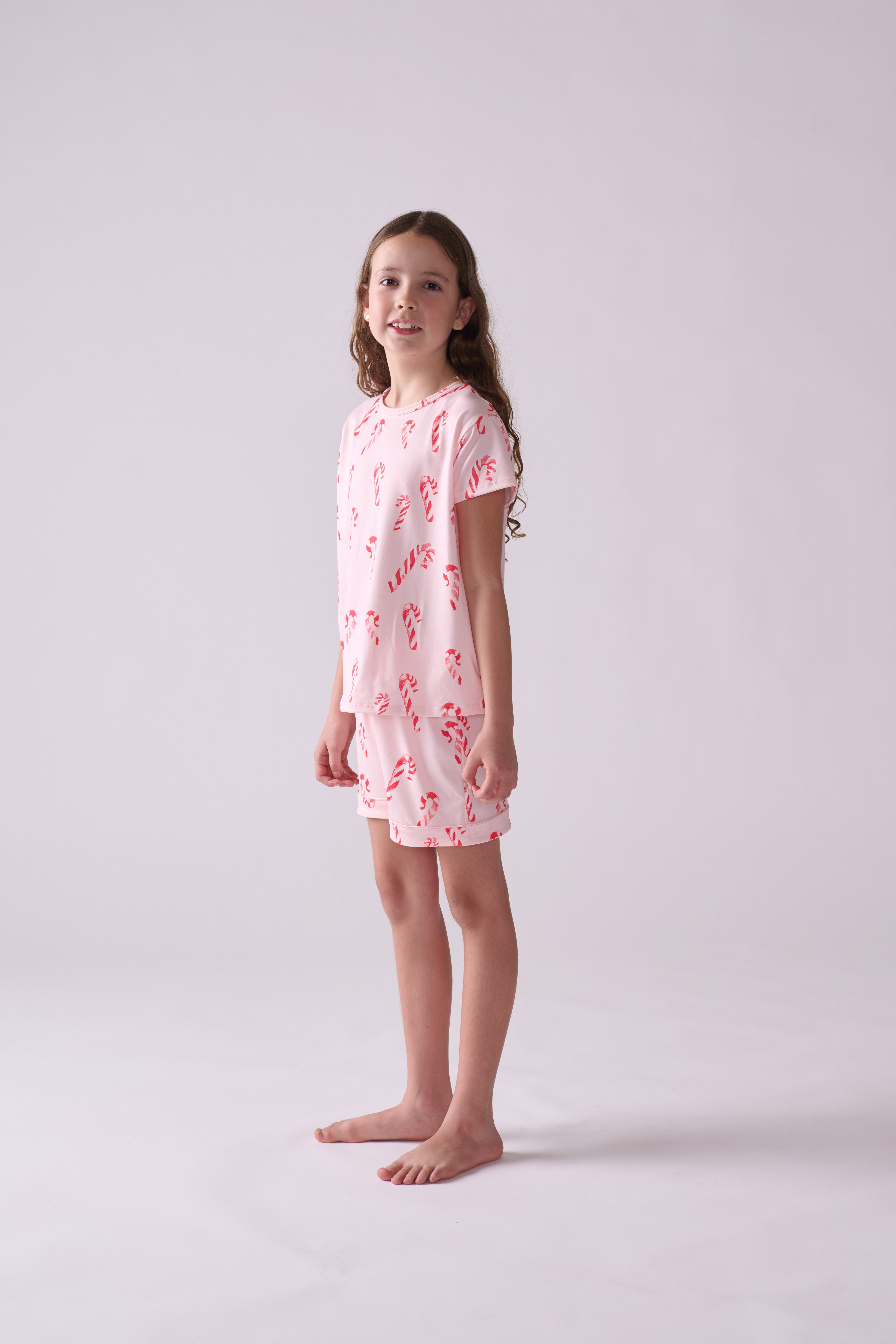 Peppermint Wishes Pajama Set – T-Shirt & Shorts