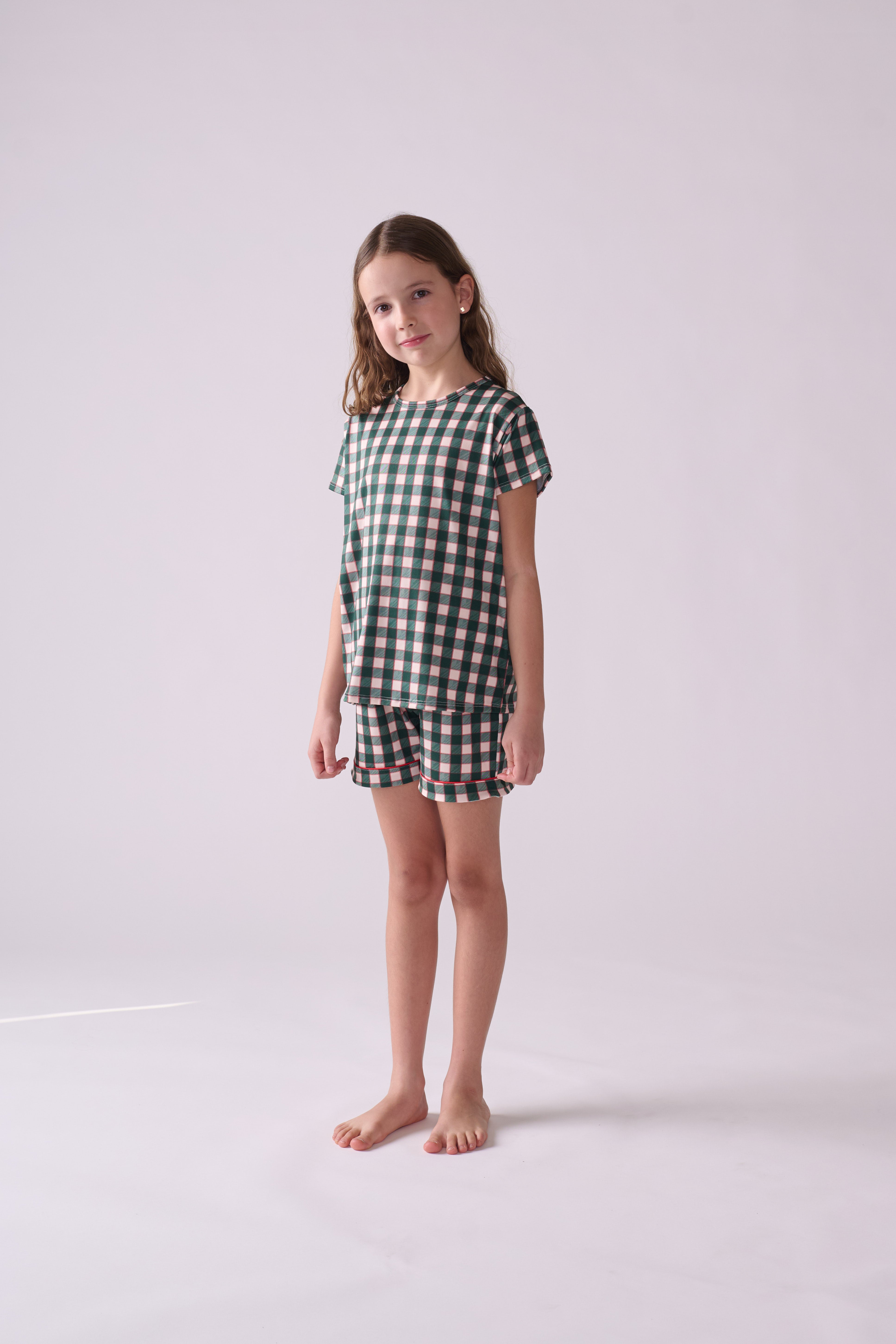 Pine Holiday Pajama Set – T-Shirt & Shorts