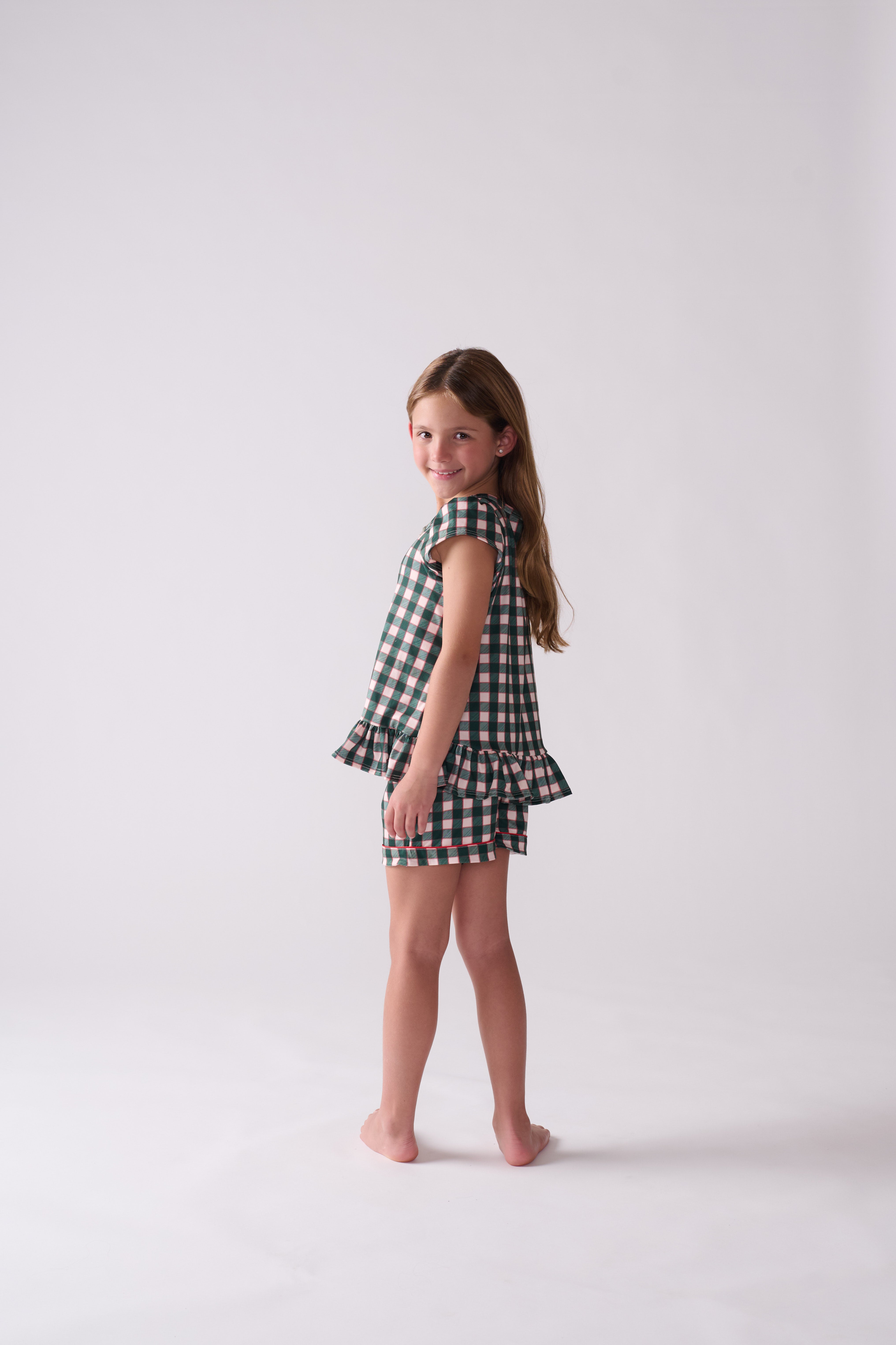 Pine Holiday Pajama Set – T-Shirt & Shorts