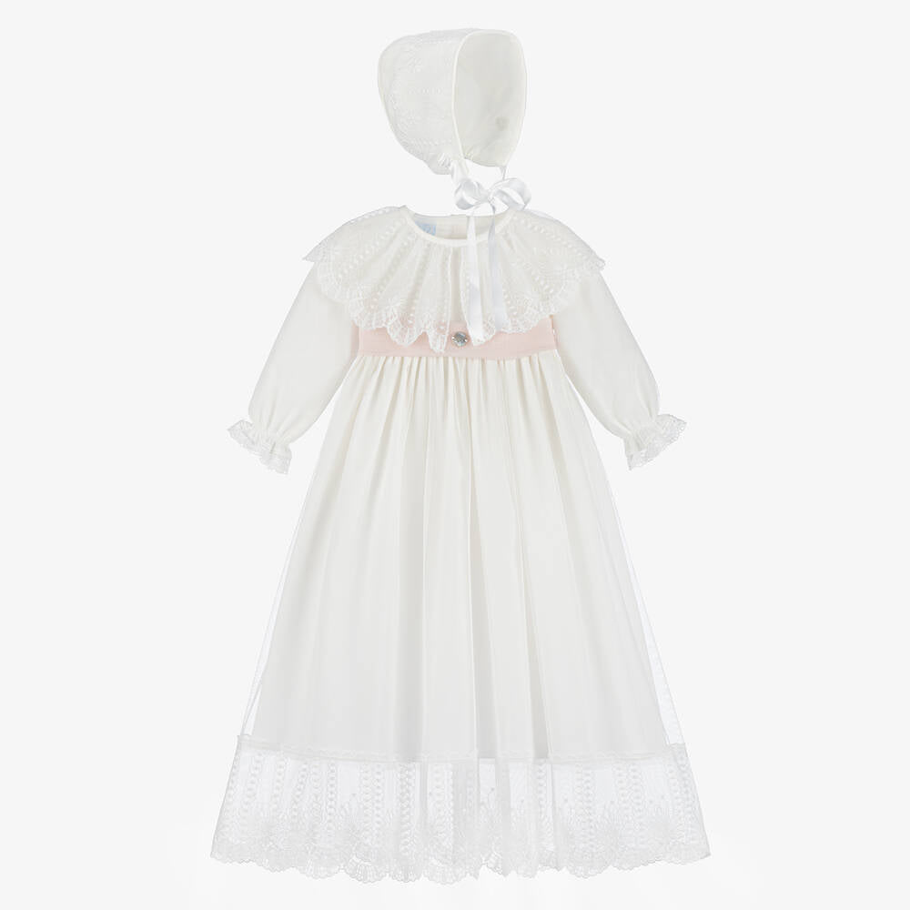 Christening Gown Lace- 2pc