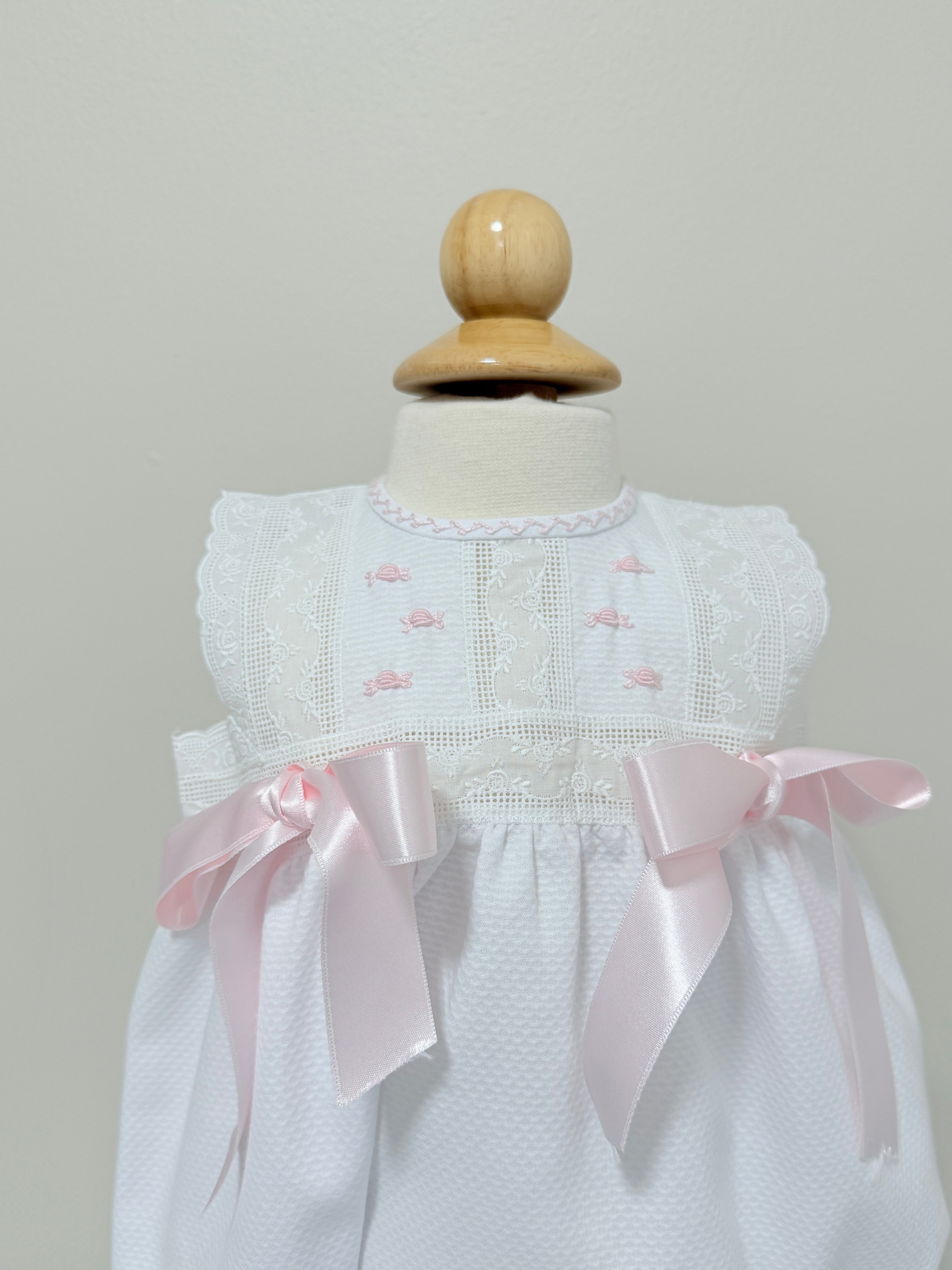 Aruca 'Cami' Artisanal Dress Pink