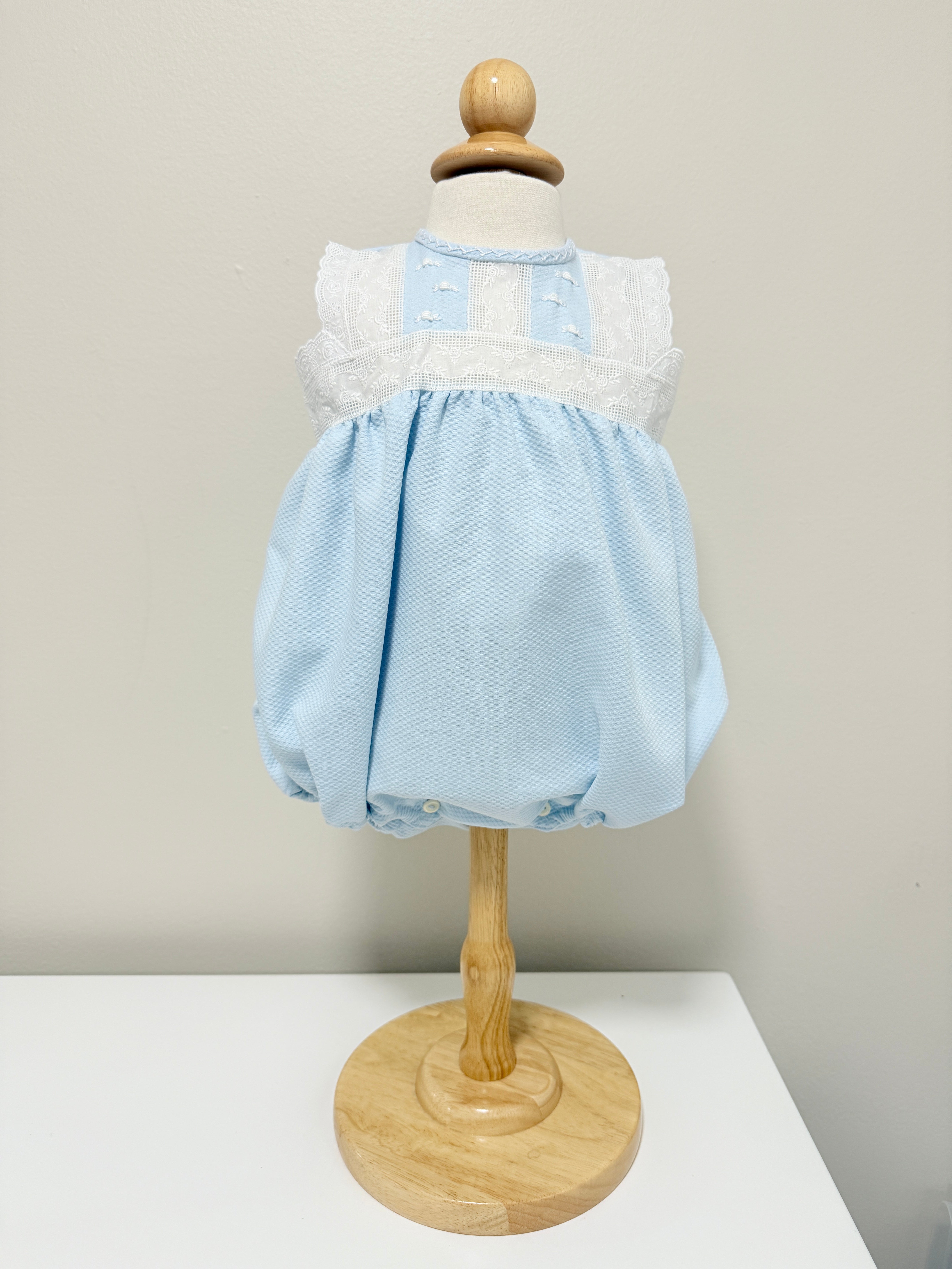 Aruca 'Pique' Romper Blue