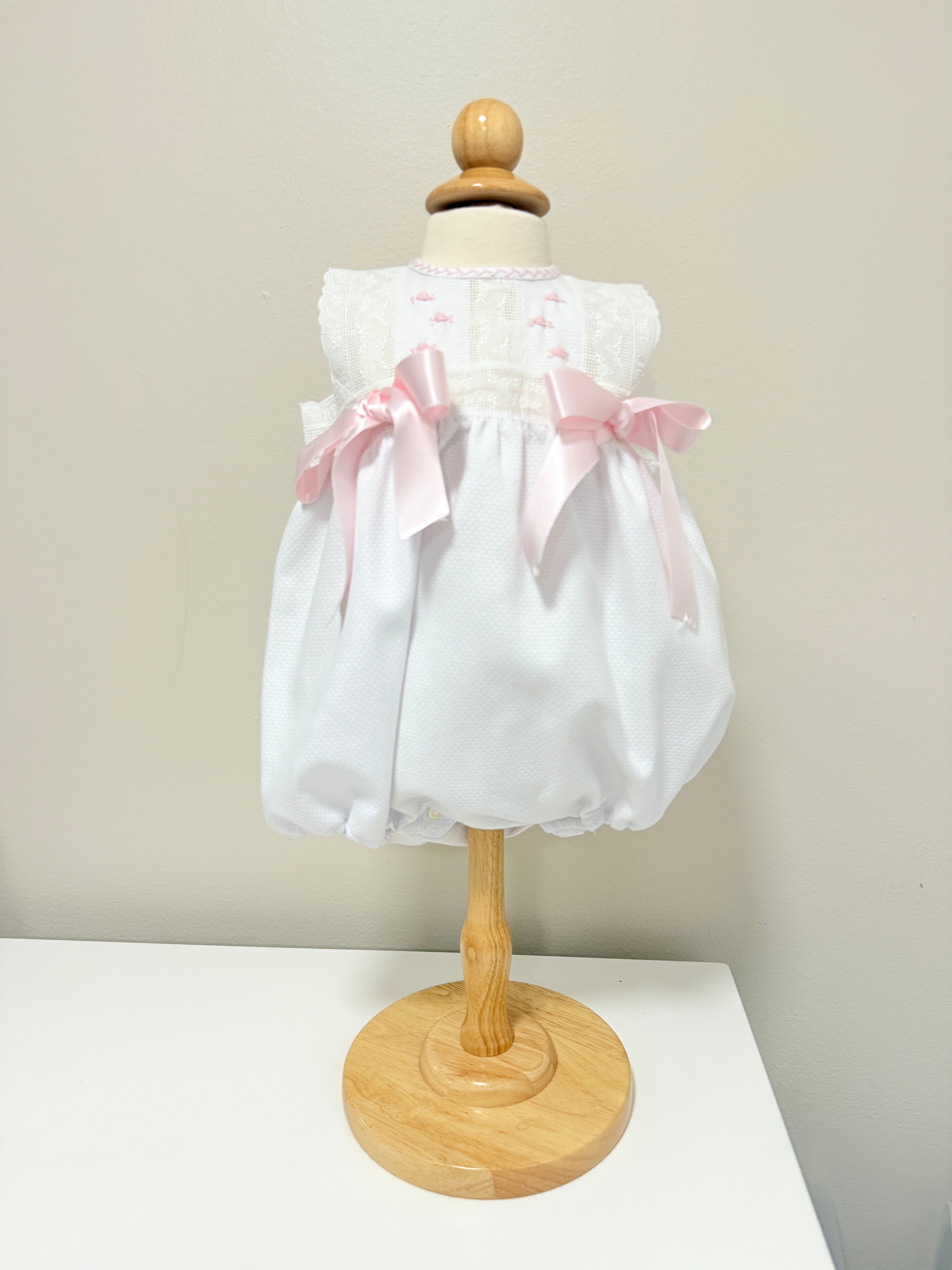 Aruca 'Piqué' Baby Romper Pink