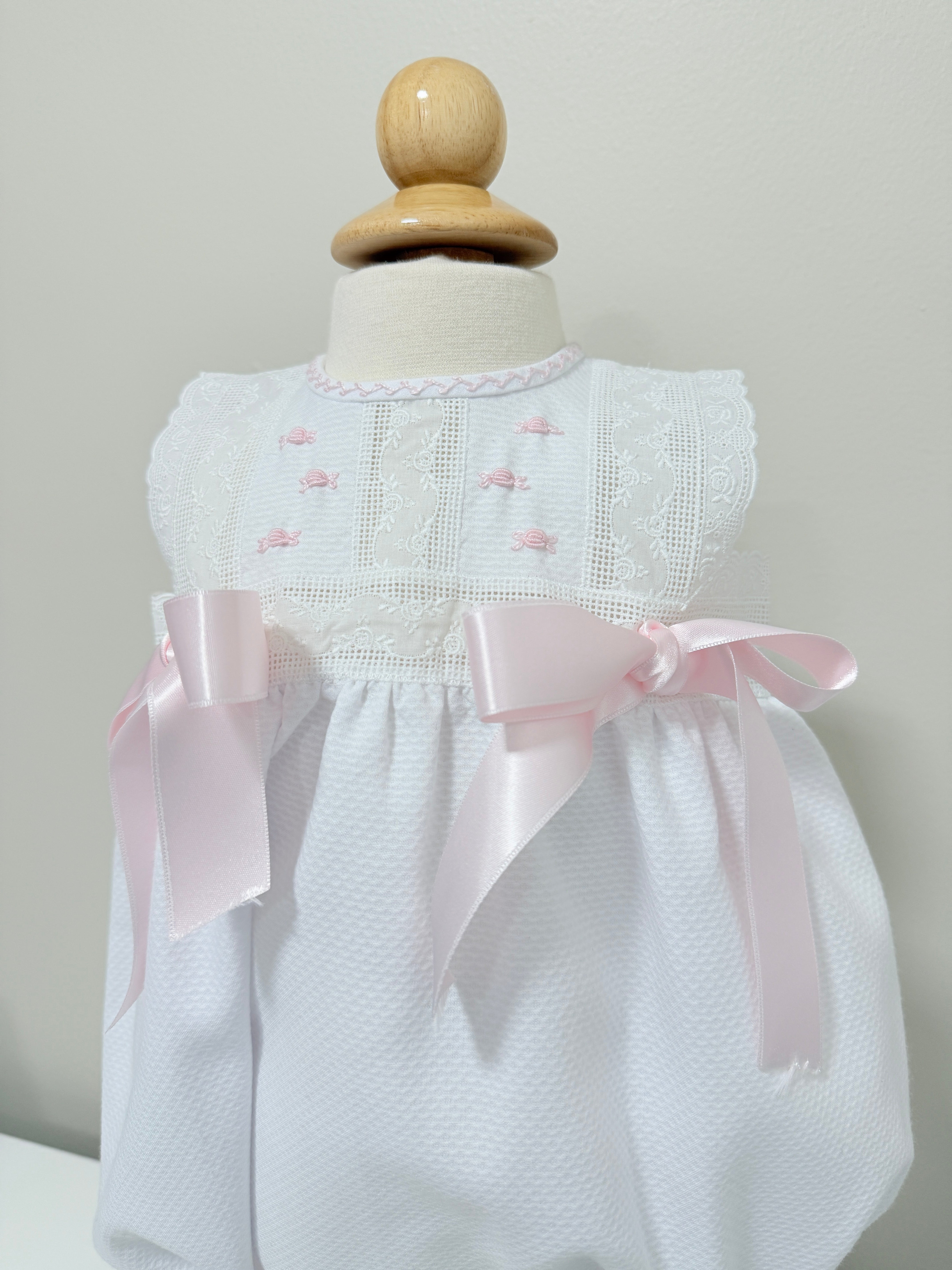 Aruca 'Piqué' Baby Romper Pink