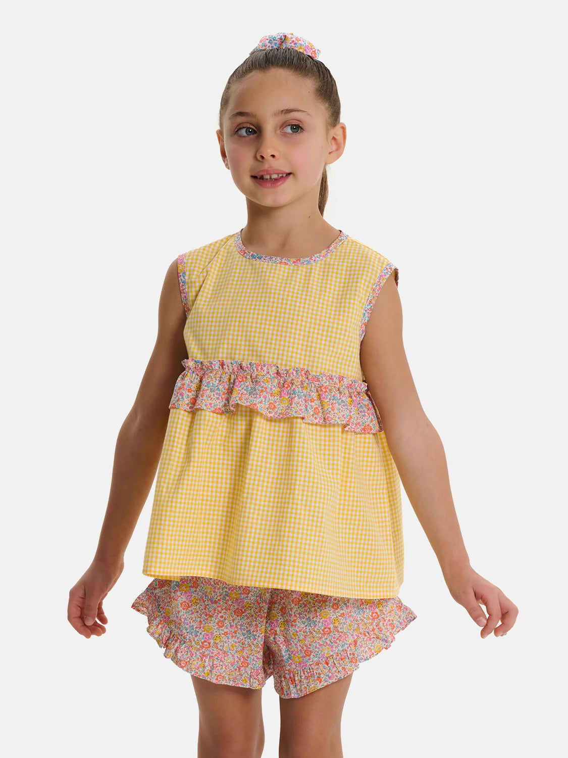Short Set Patchwork Arancio