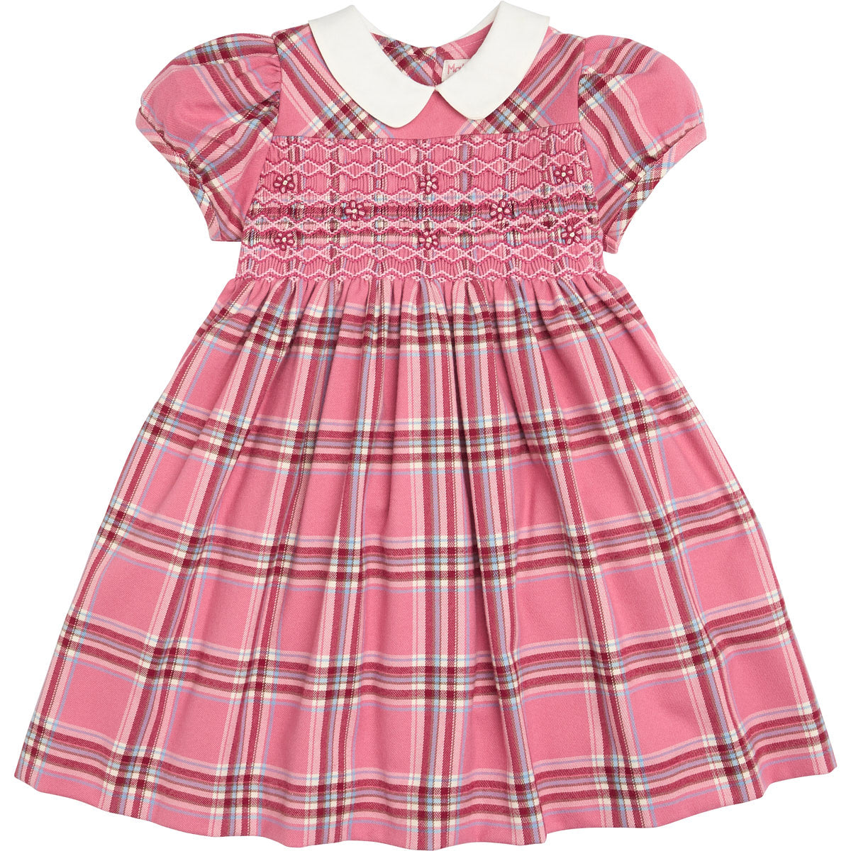 Smock Dress Pink Tartan