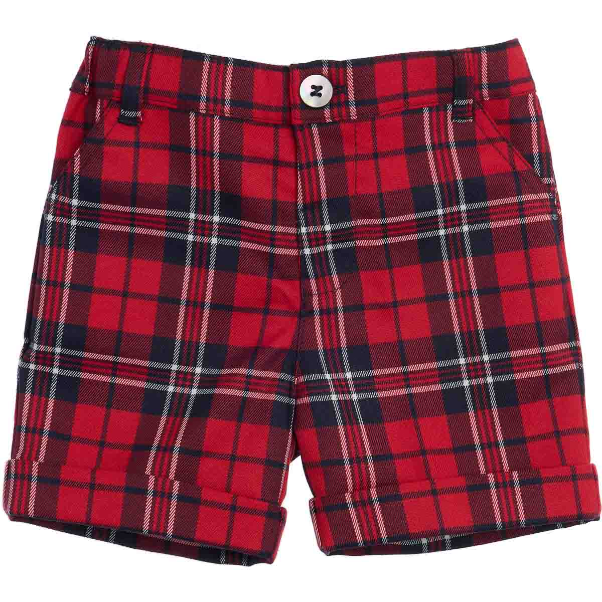 Short Set Tartan Blue