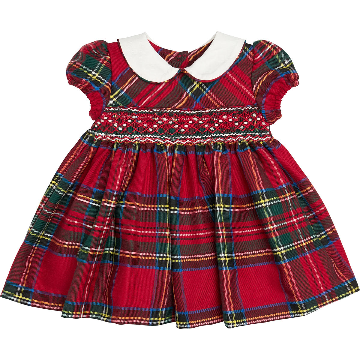 Smock Dress Red Tartan