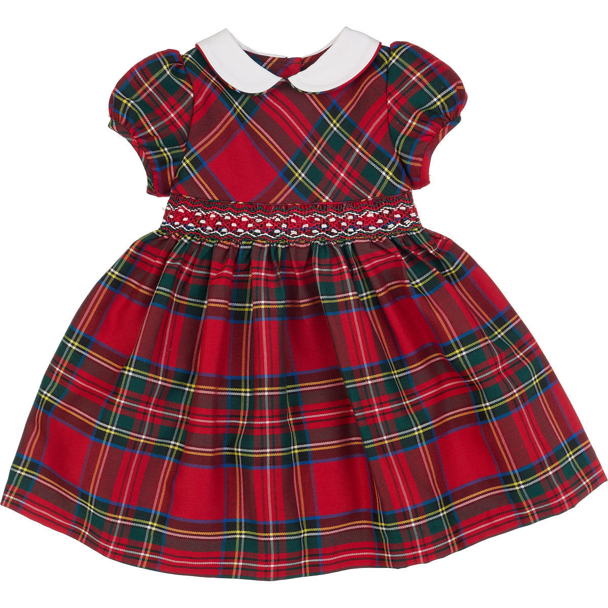 Smock Dress Red Tartan