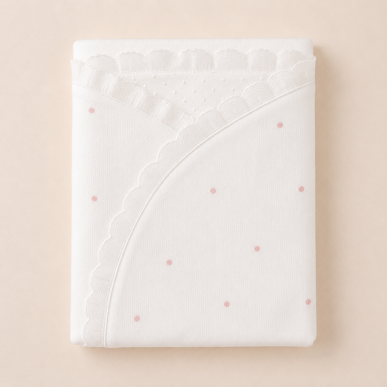 Receiving Blanket 'Pink Dots'