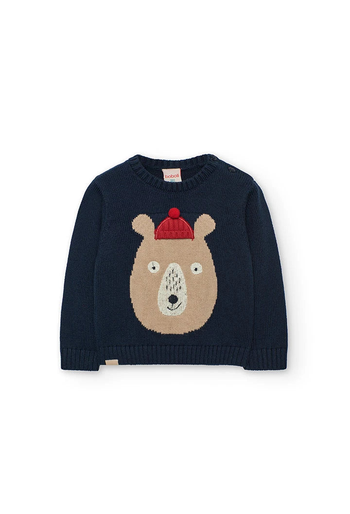 Sweater Navy Bear