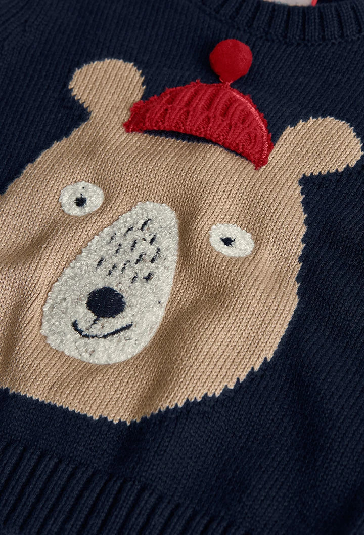 Sweater Navy Bear