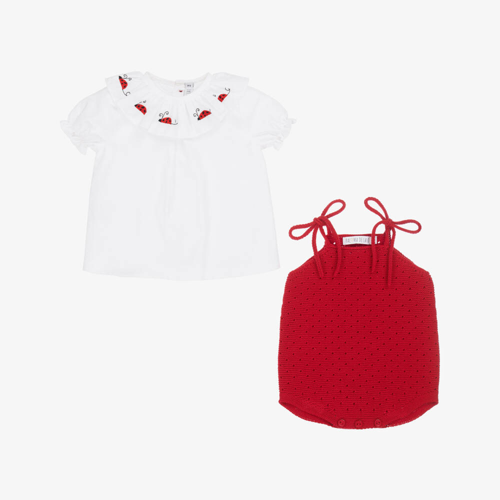 Knit Romper Mariquitas