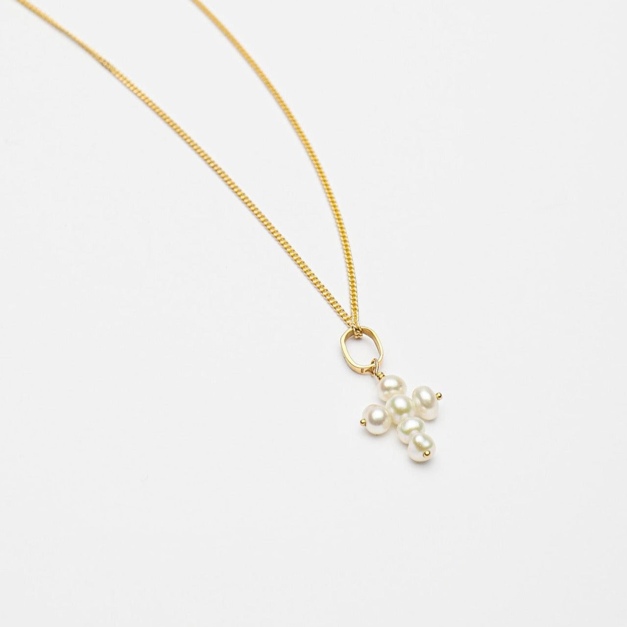 Pearl Cross Necklace