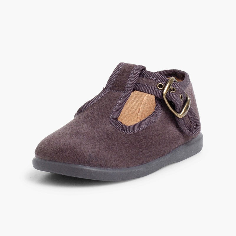 T-strap Suede