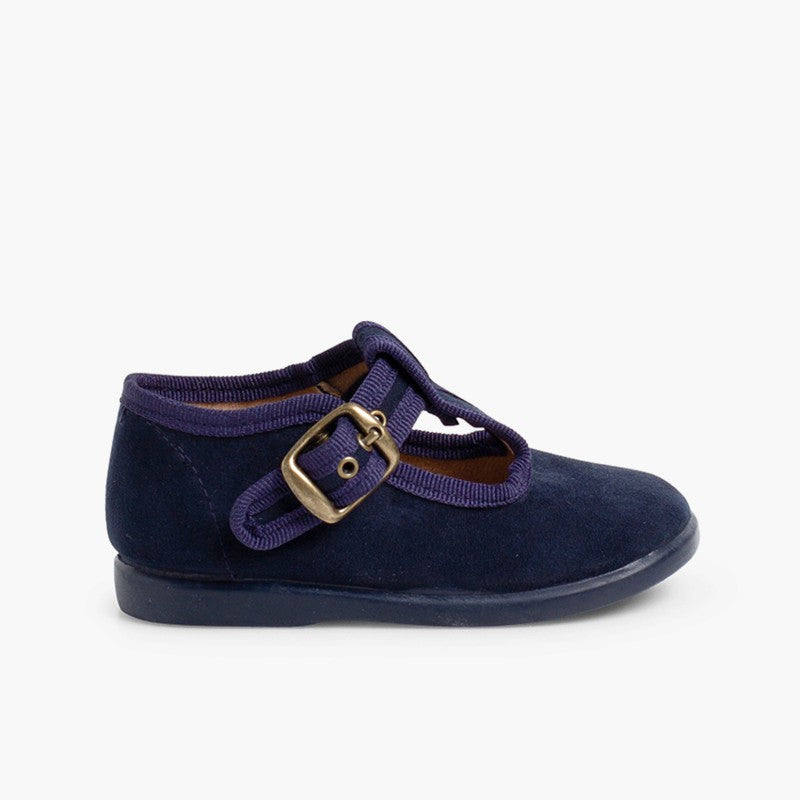 T-strap Suede