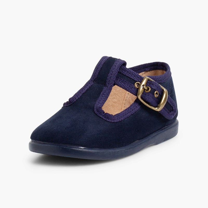 T-strap Suede